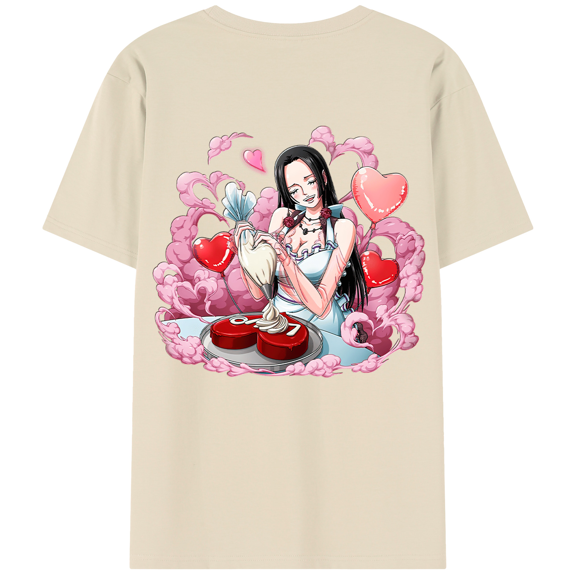 ワンピース ボア・ハンコック ONE PIECE Boa·Hancock 綿100％半袖Tシャツ（背面プリント）