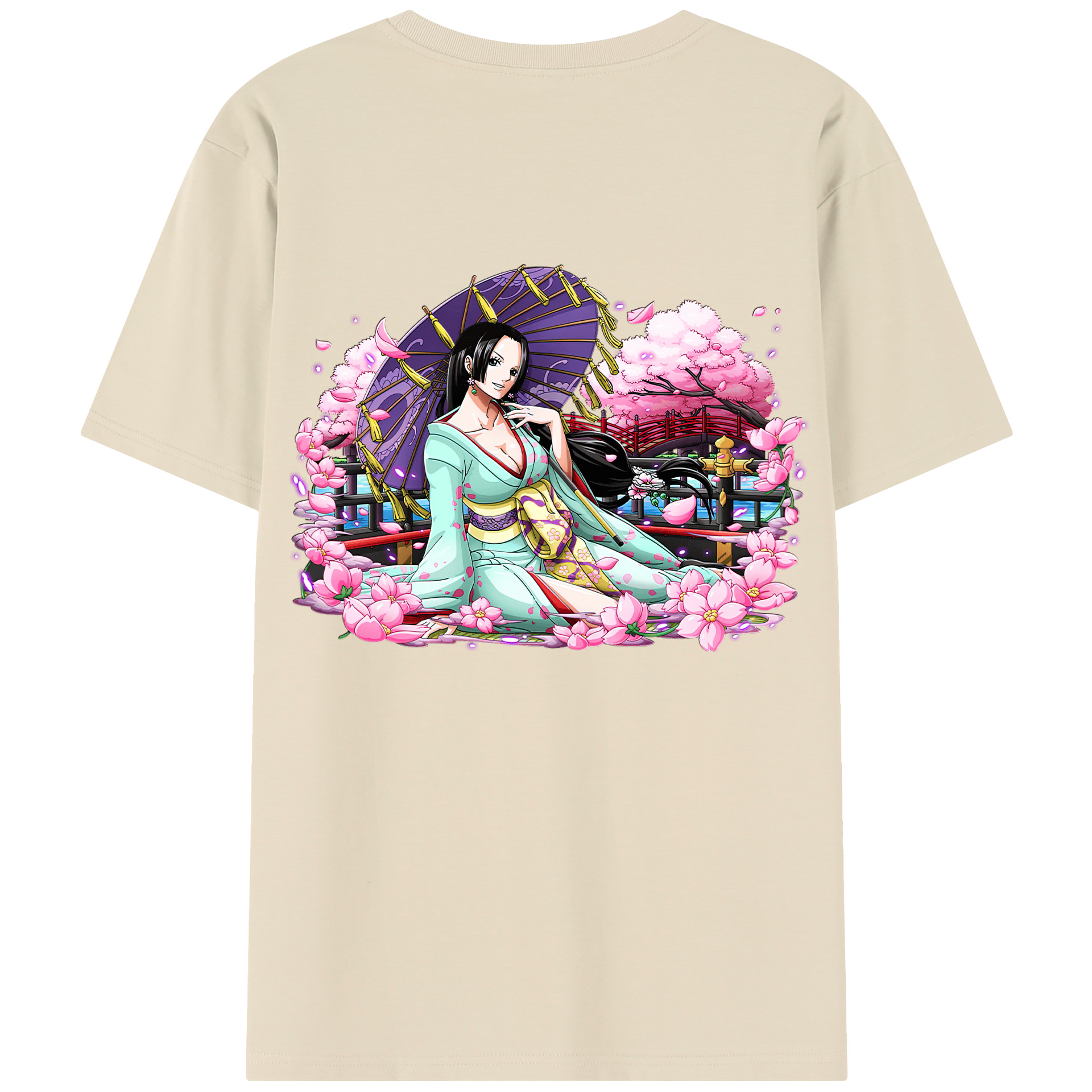 ワンピース ボア・ハンコック ONE PIECE Boa·Hancock 綿100％半袖Tシャツ（背面プリント）
