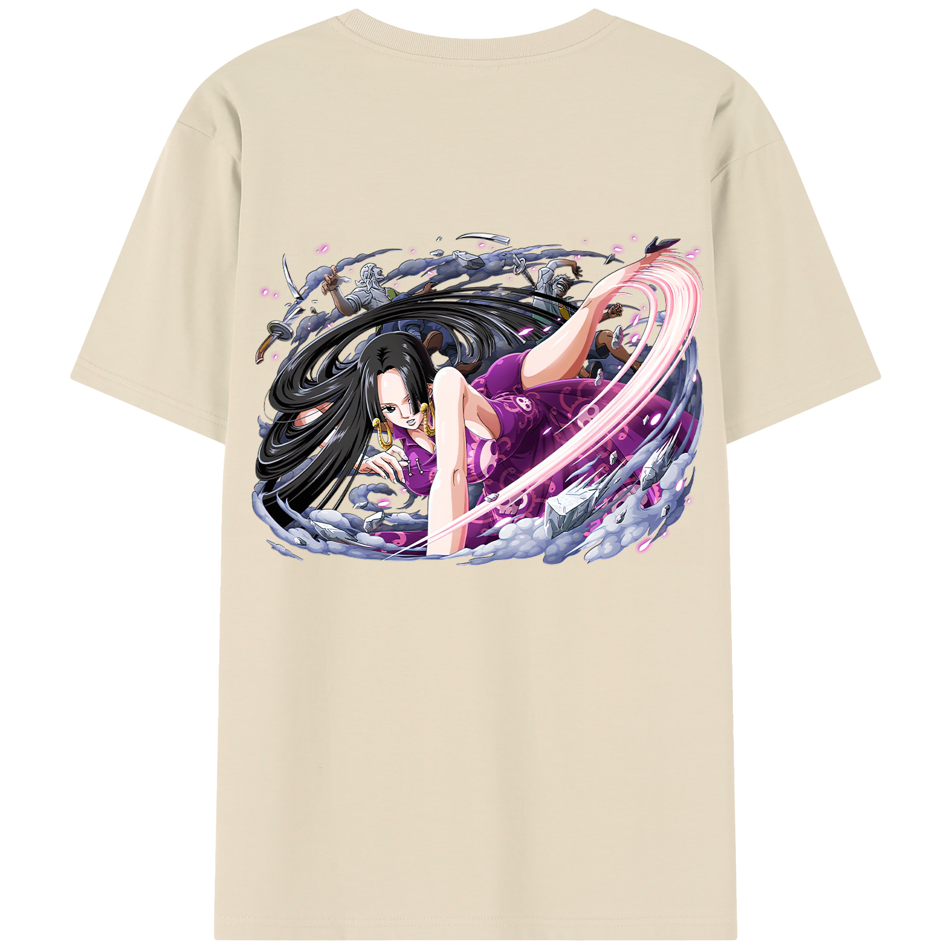 ワンピース ボア・ハンコック ONE PIECE Boa·Hancock 綿100％半袖Tシャツ（背面プリント）