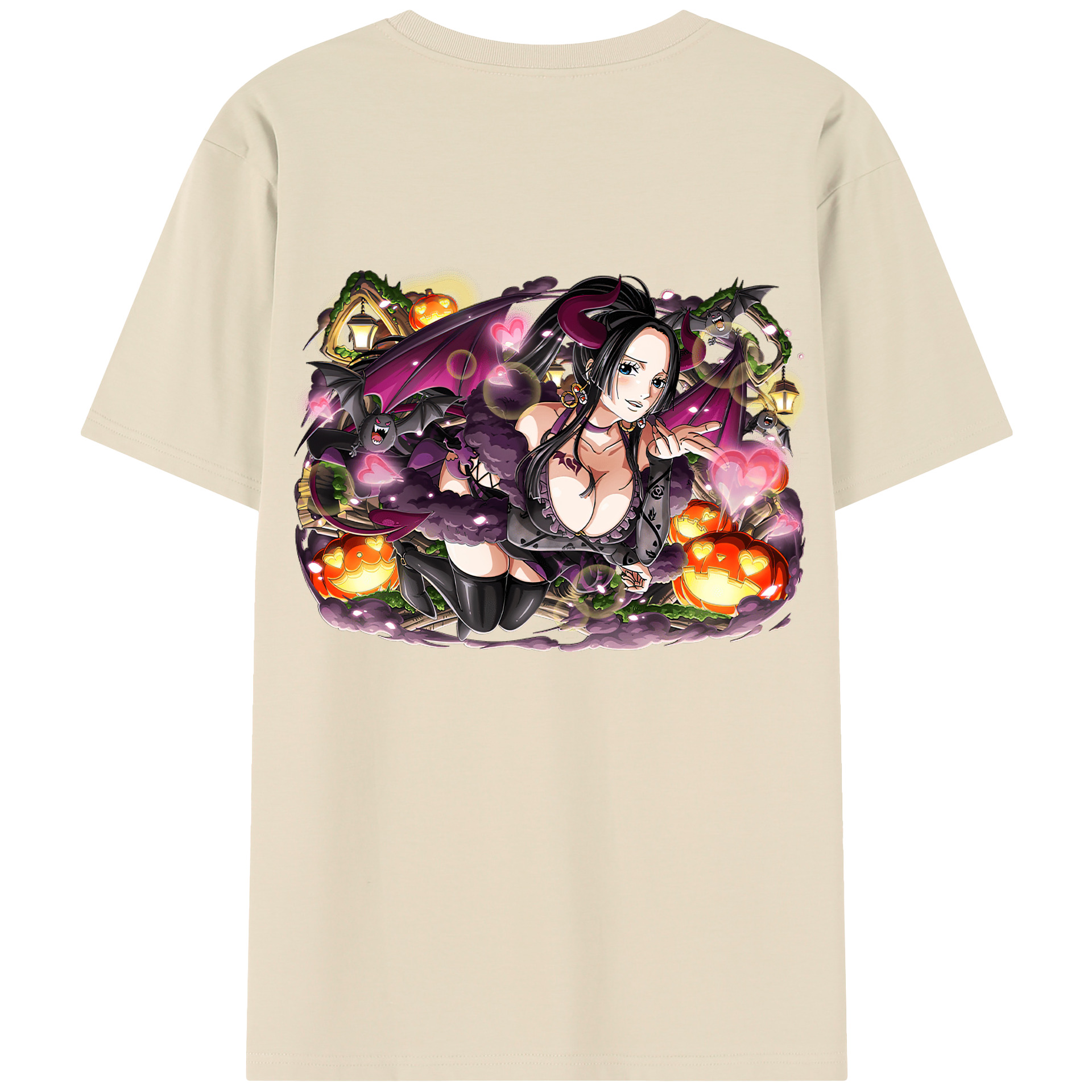 ワンピース ボア・ハンコック ONE PIECE Boa·Hancock 綿100％半袖Tシャツ（背面プリント）