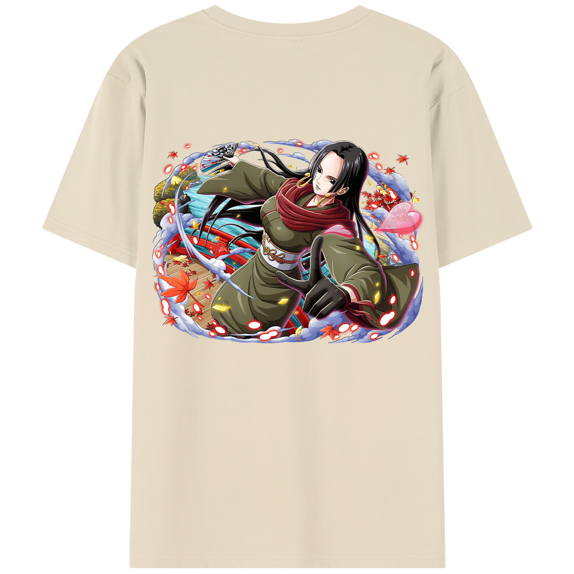 ワンピース ボア・ハンコック ONE PIECE Boa·Hancock 綿100％半袖Tシャツ（背面プリント）