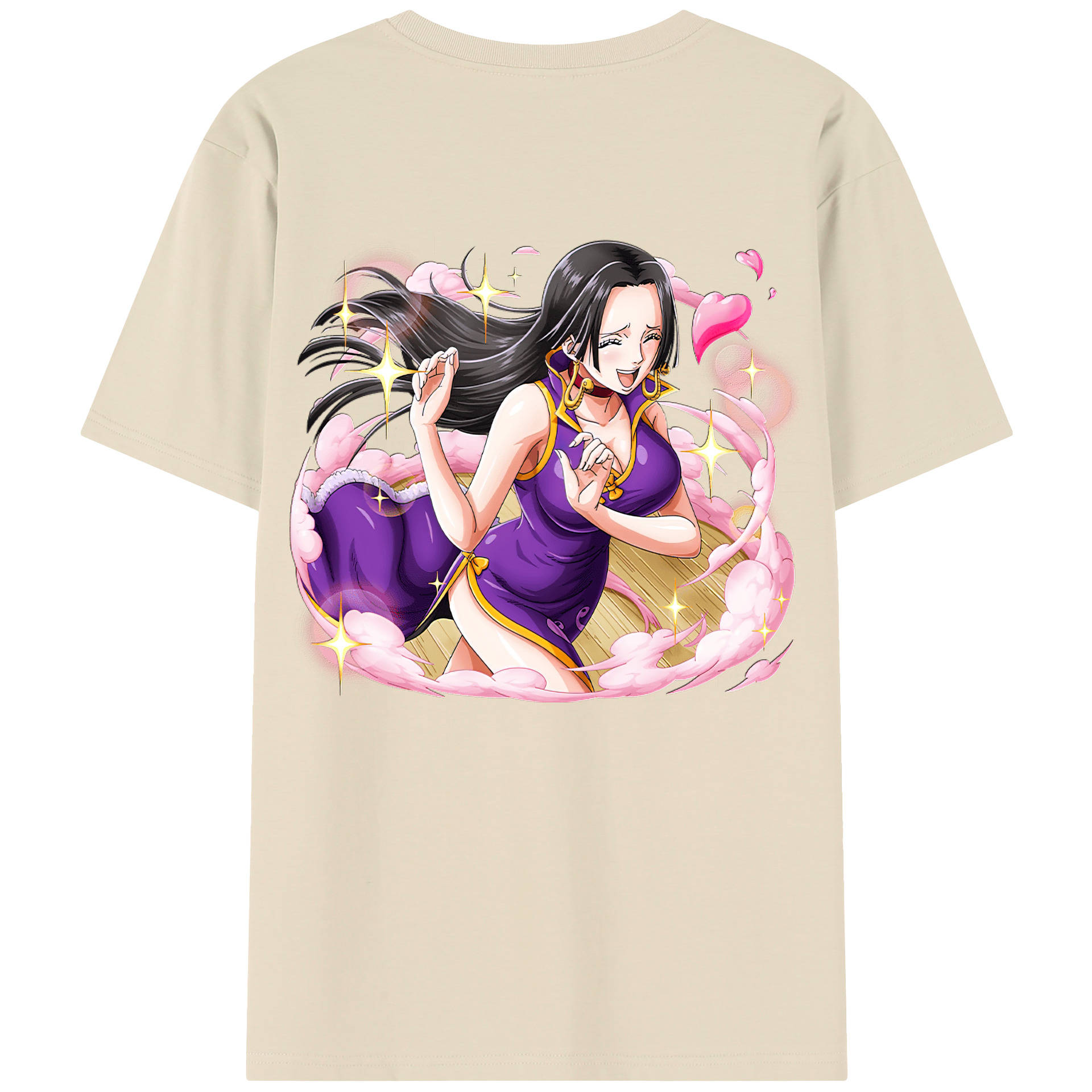 ワンピース ボア・ハンコック ONE PIECE Boa·Hancock 綿100％半袖Tシャツ（背面プリント）