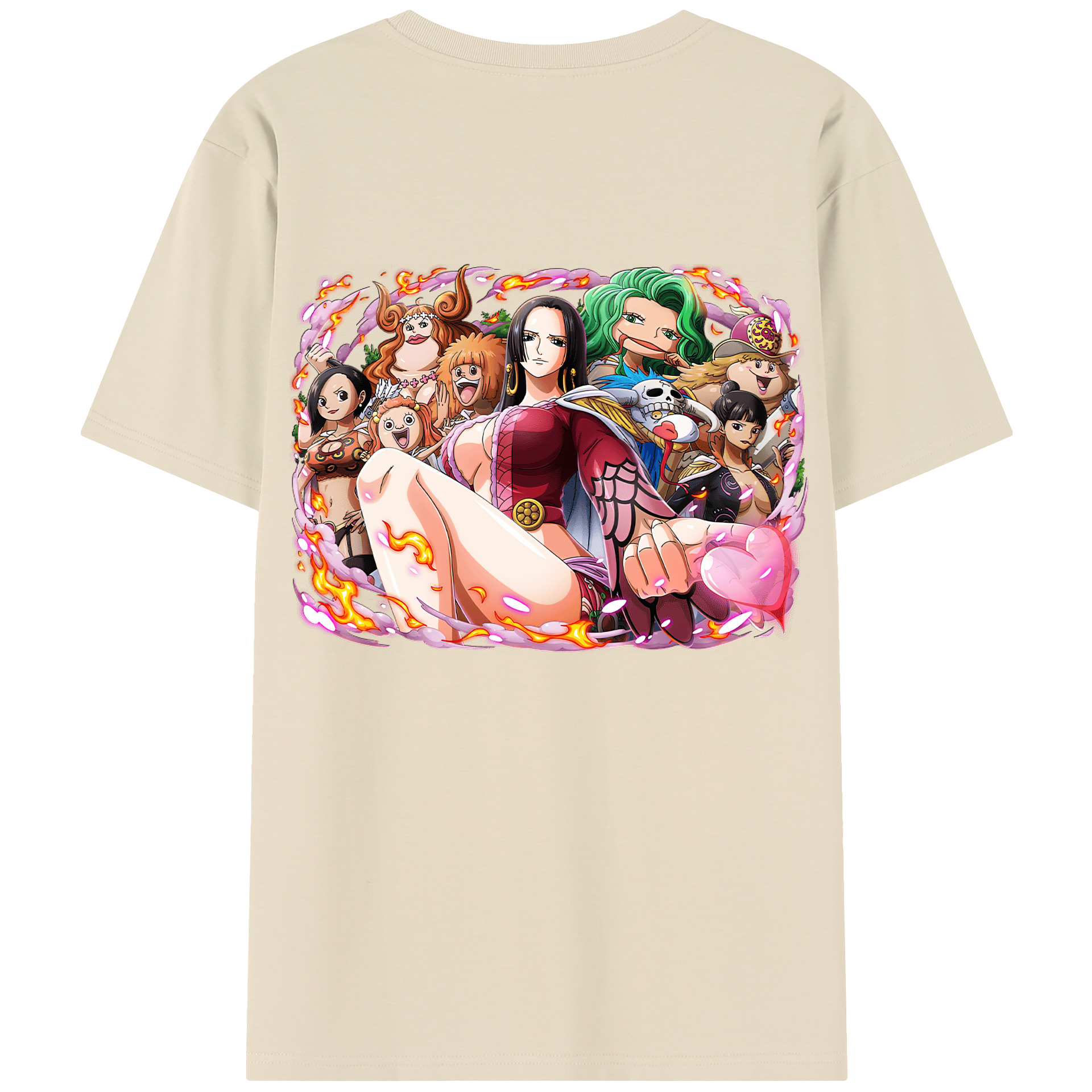 ワンピース ボア・ハンコック ONE PIECE Boa·Hancock 綿100％半袖Tシャツ（背面プリント）