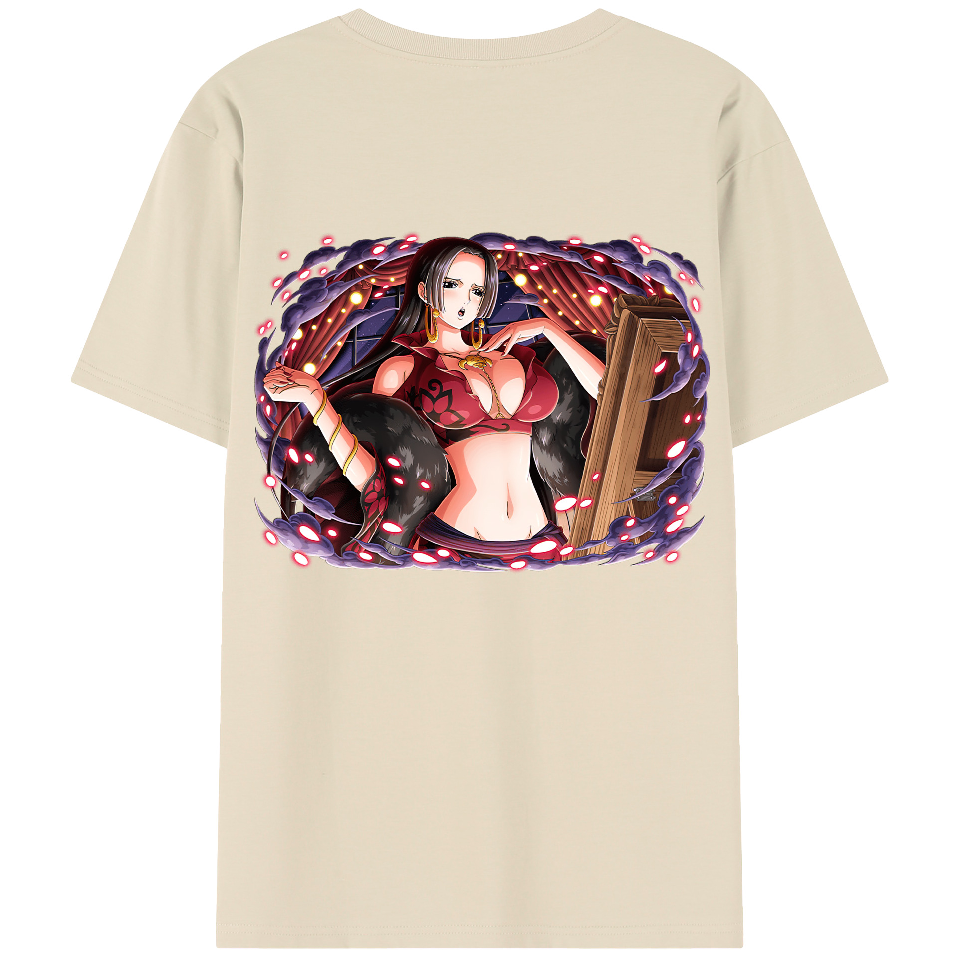 ワンピース ボア・ハンコック ONE PIECE Boa·Hancock 綿100％半袖Tシャツ（背面プリント）