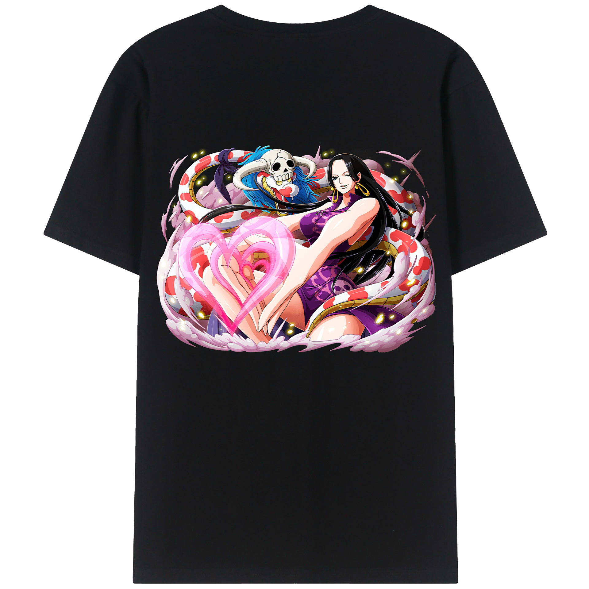 ワンピース ボア・ハンコック ONE PIECE Boa·Hancock 綿100％半袖Tシャツ（背面プリント）
