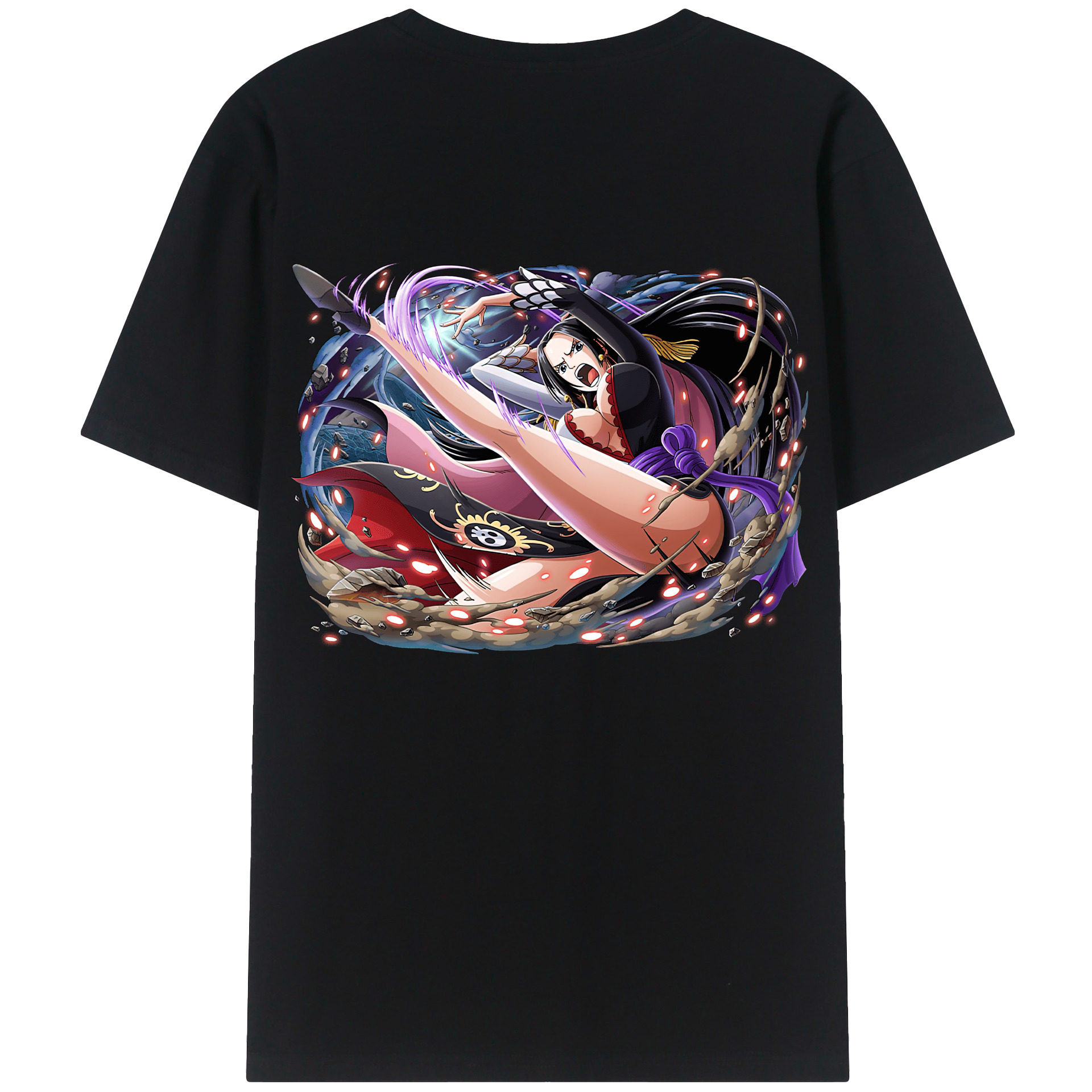 ワンピース ボア・ハンコック ONE PIECE Boa·Hancock 綿100％半袖Tシャツ（背面プリント）