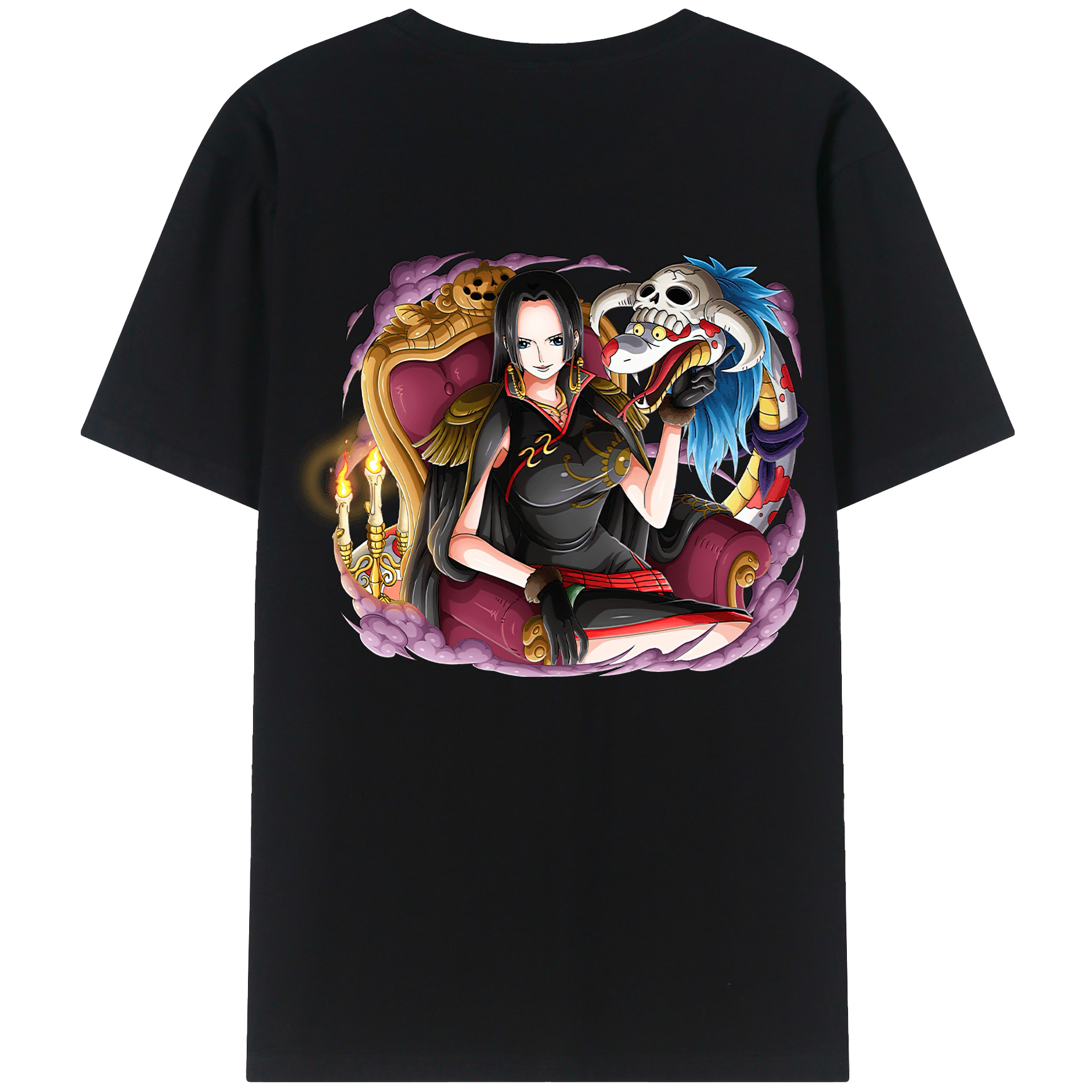 ワンピース ボア・ハンコック ONE PIECE Boa·Hancock 綿100％半袖Tシャツ（背面プリント）