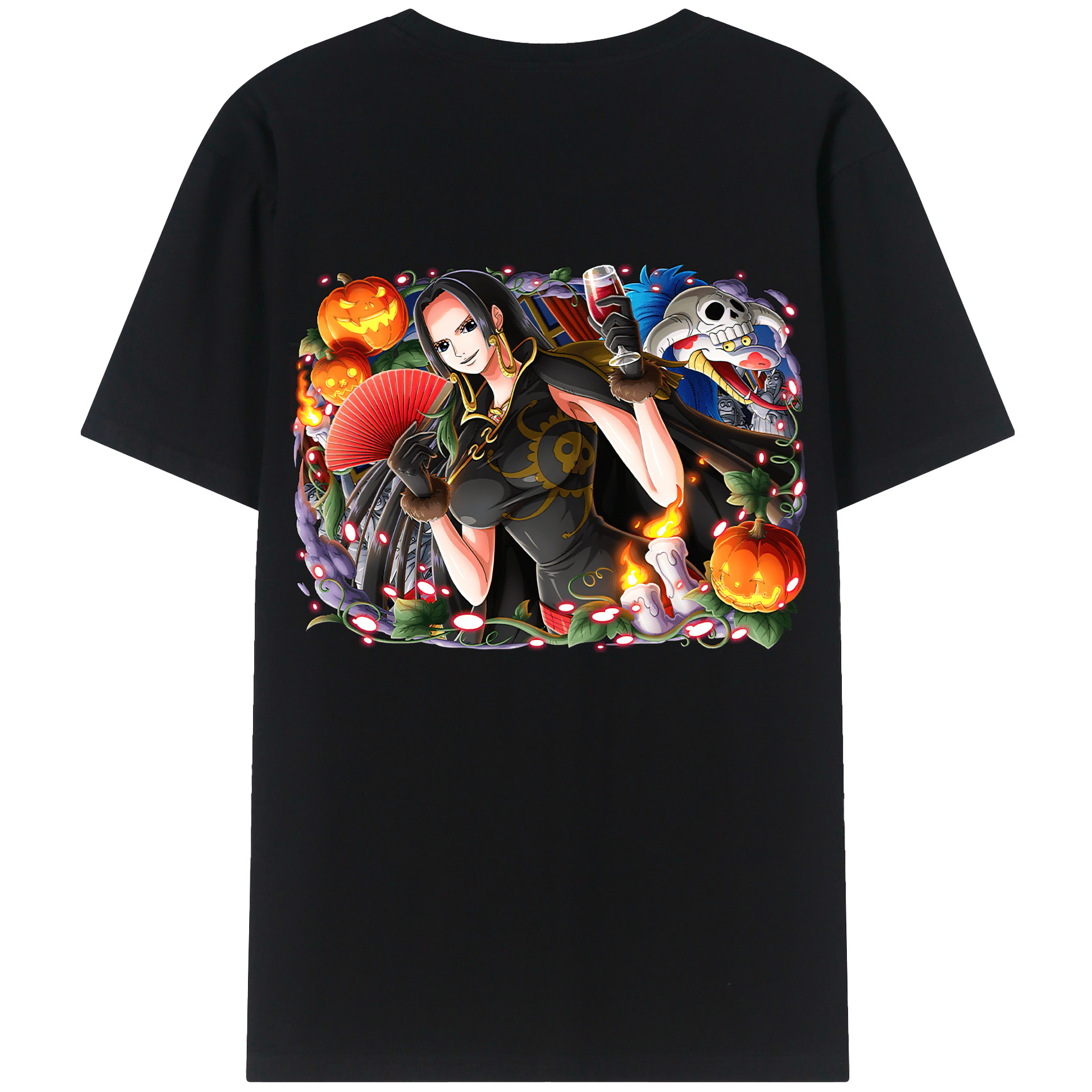 ワンピース ボア・ハンコック ONE PIECE Boa·Hancock 綿100％半袖Tシャツ（背面プリント）