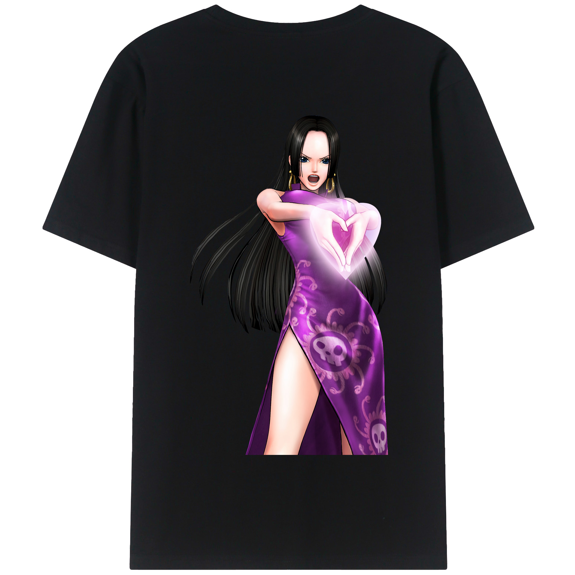 ワンピース ボア・ハンコック ONE PIECE Boa·Hancock 綿100％半袖Tシャツ（背面プリント）