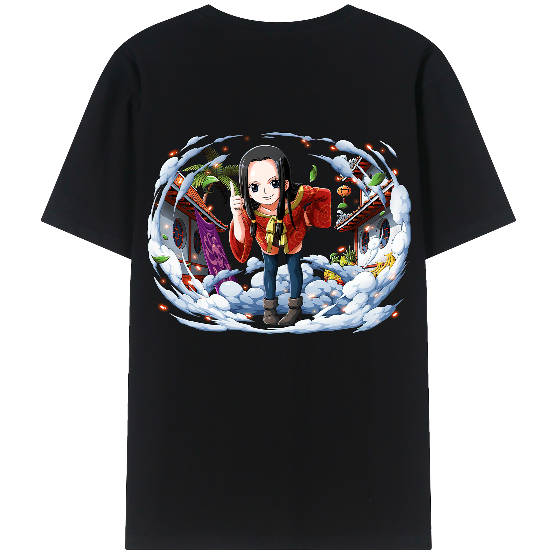 ワンピース ボア・ハンコック ONE PIECE Boa·Hancock 綿100％半袖Tシャツ（背面プリント）
