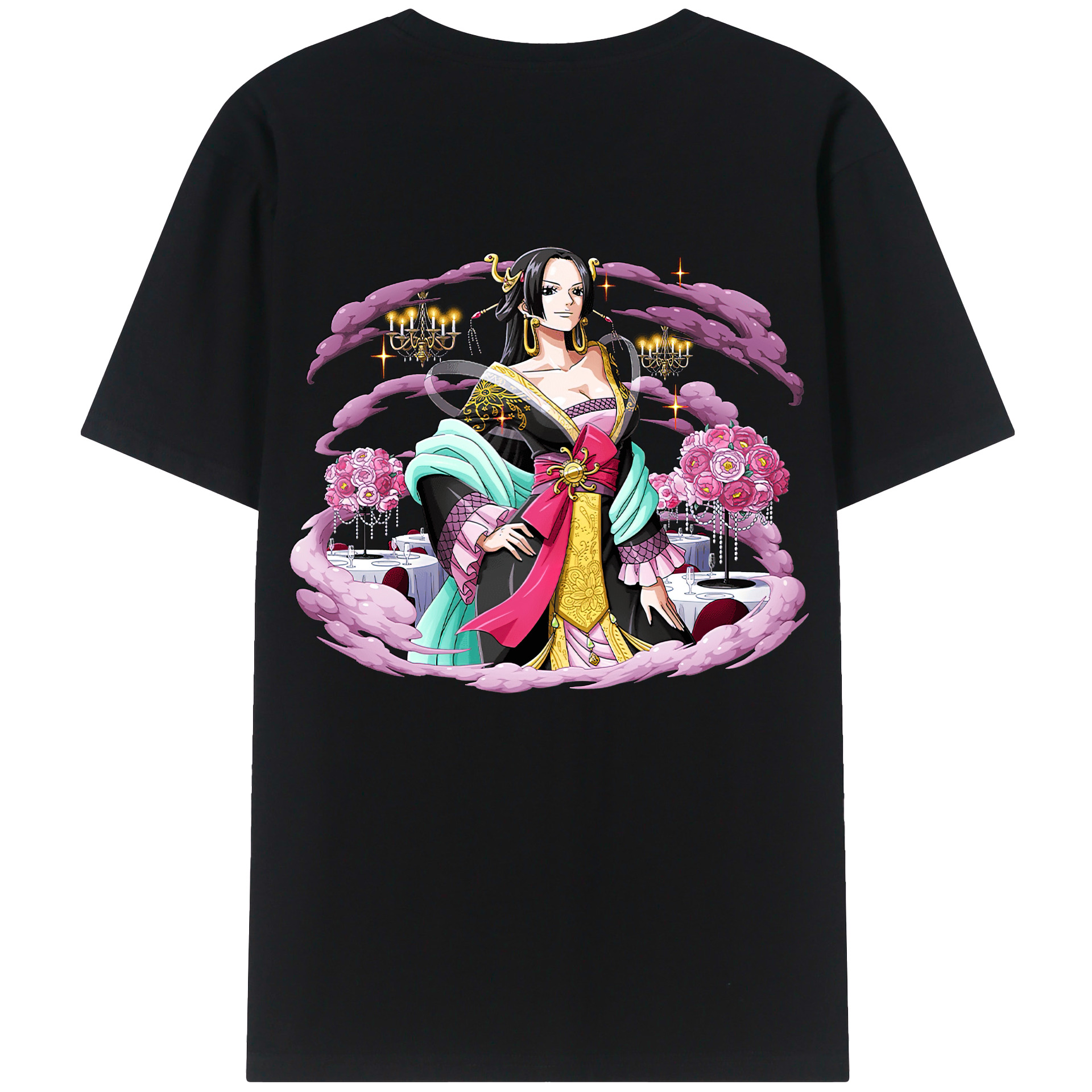 ワンピース ボア・ハンコック ONE PIECE Boa·Hancock 綿100％半袖Tシャツ（背面プリント）