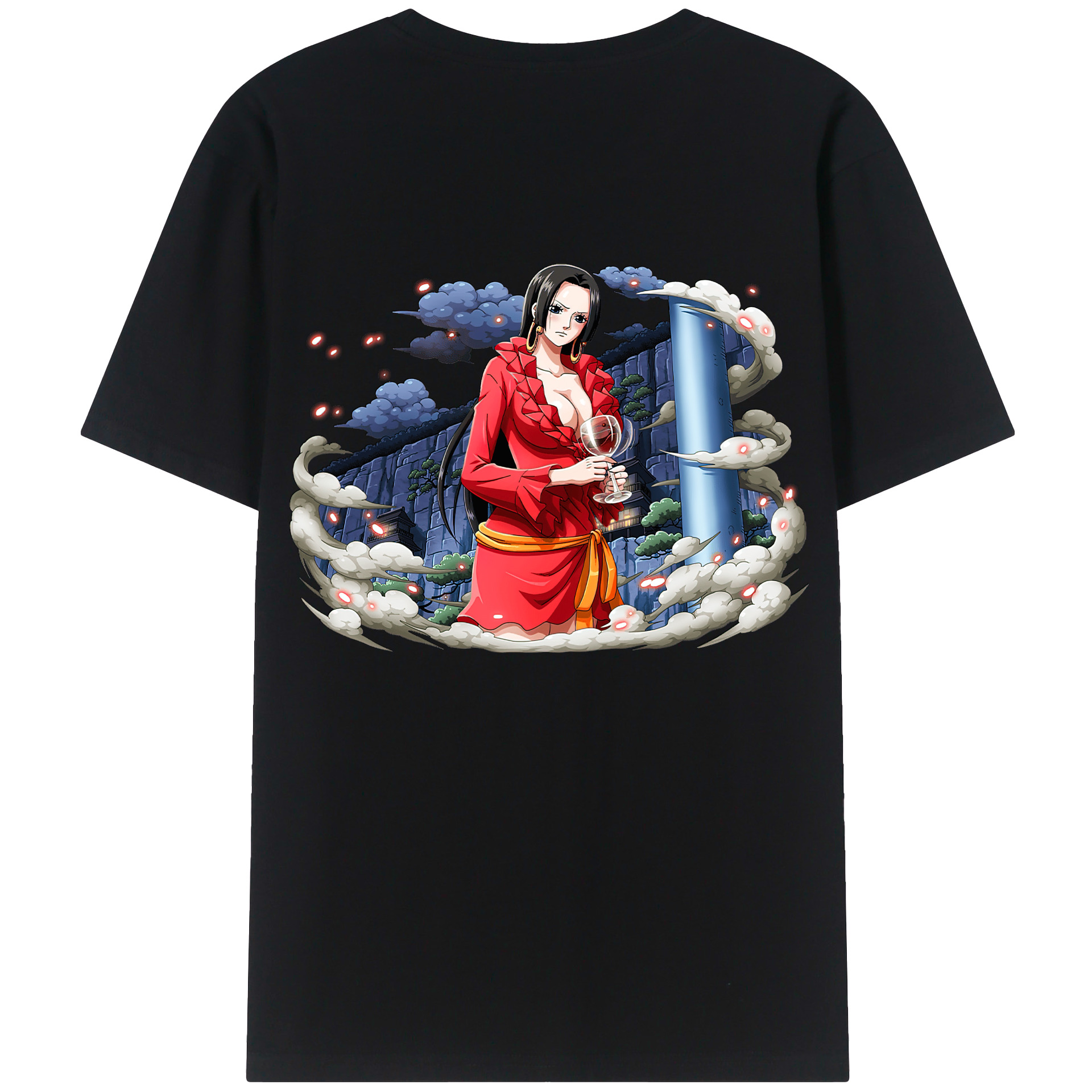 ワンピース ボア・ハンコック ONE PIECE Boa·Hancock 綿100％半袖Tシャツ（背面プリント）