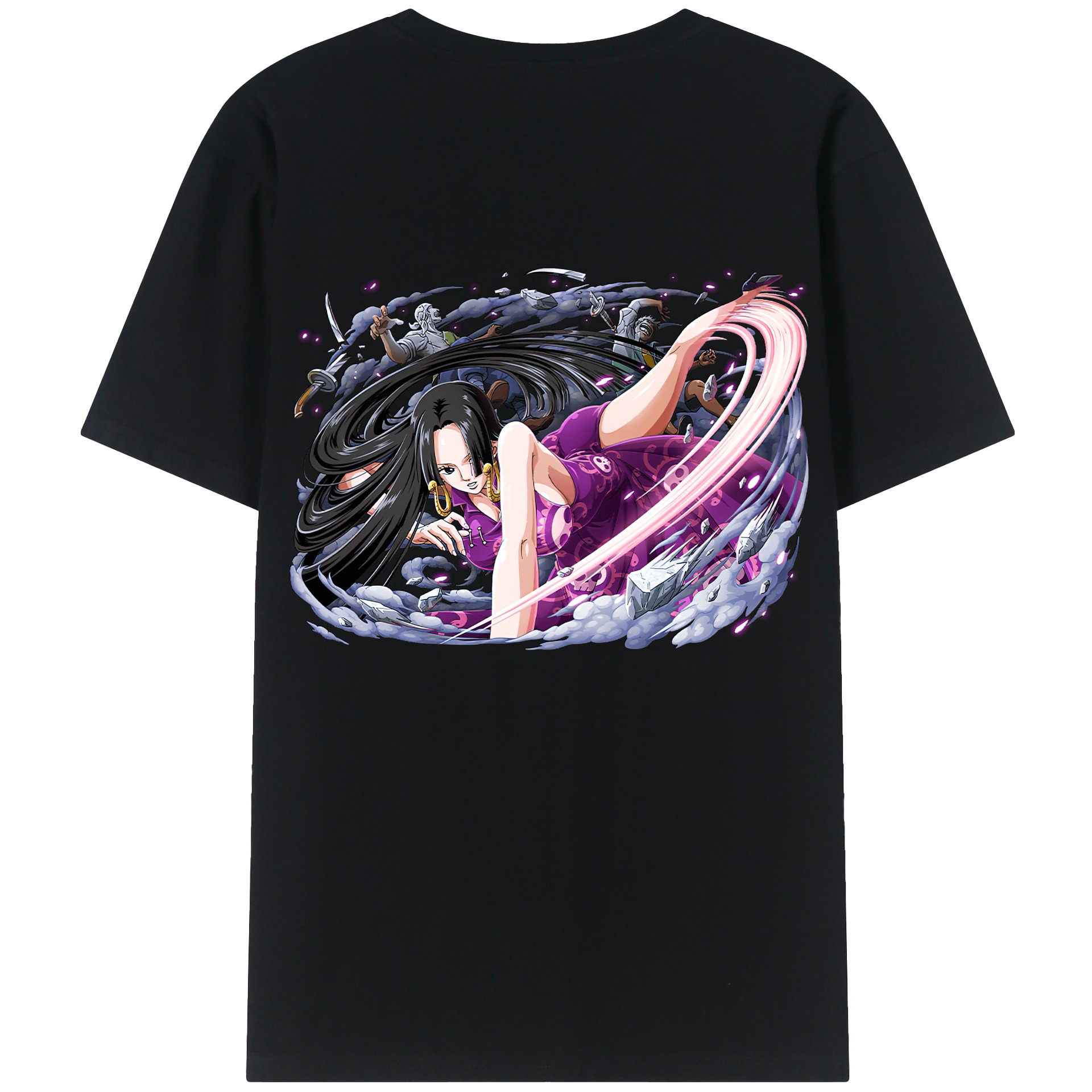 ワンピース ボア・ハンコック ONE PIECE Boa·Hancock 綿100％半袖Tシャツ（背面プリント）