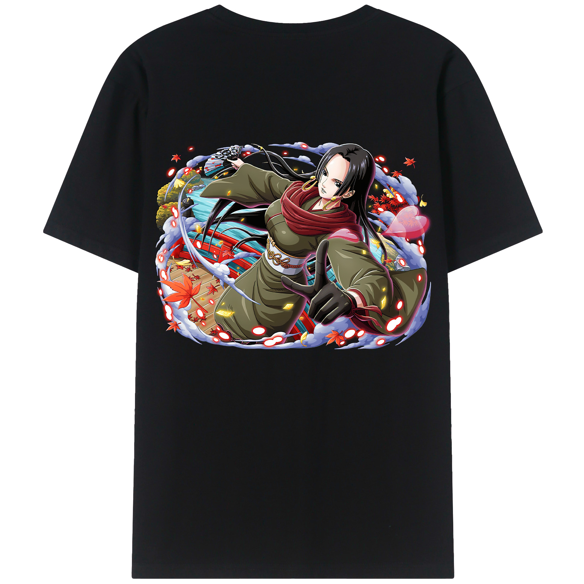 ワンピース ボア・ハンコック ONE PIECE Boa·Hancock 綿100％半袖Tシャツ（背面プリント）