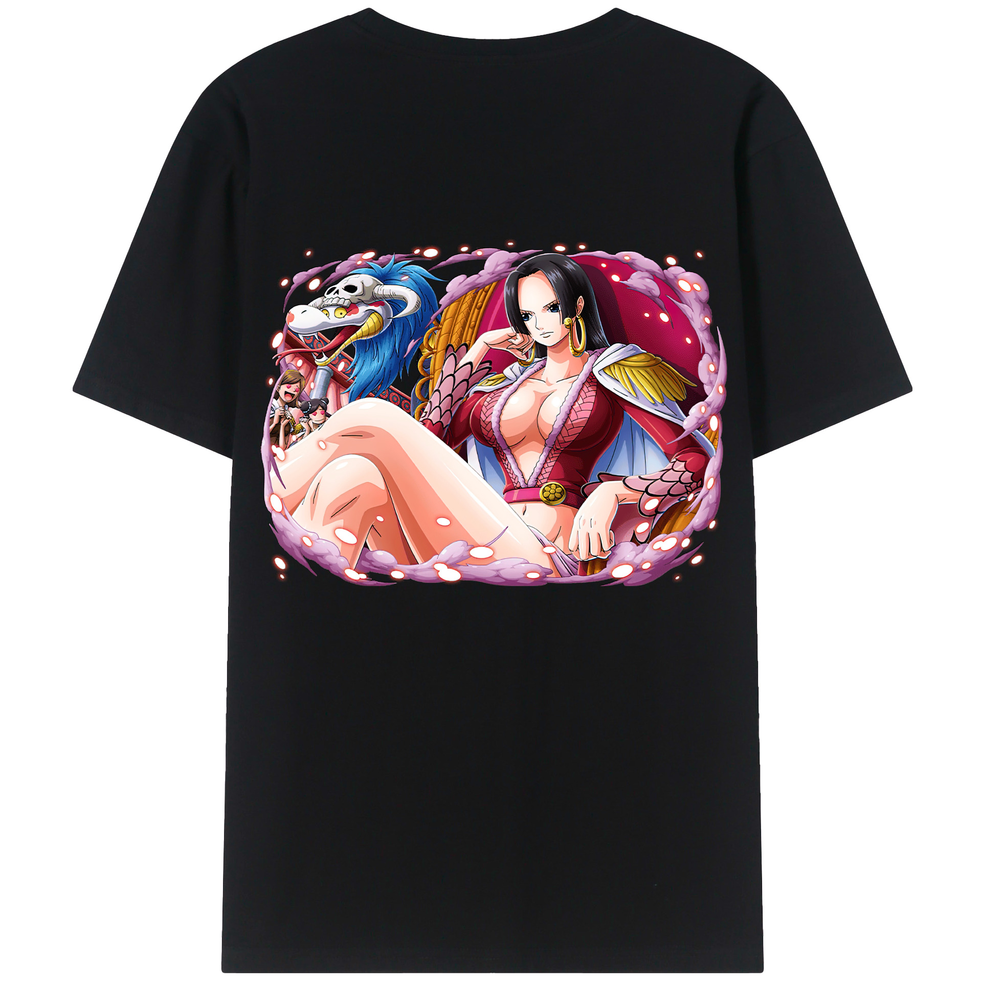 ワンピース ボア・ハンコック ONE PIECE Boa·Hancock 綿100％半袖Tシャツ（背面プリント）