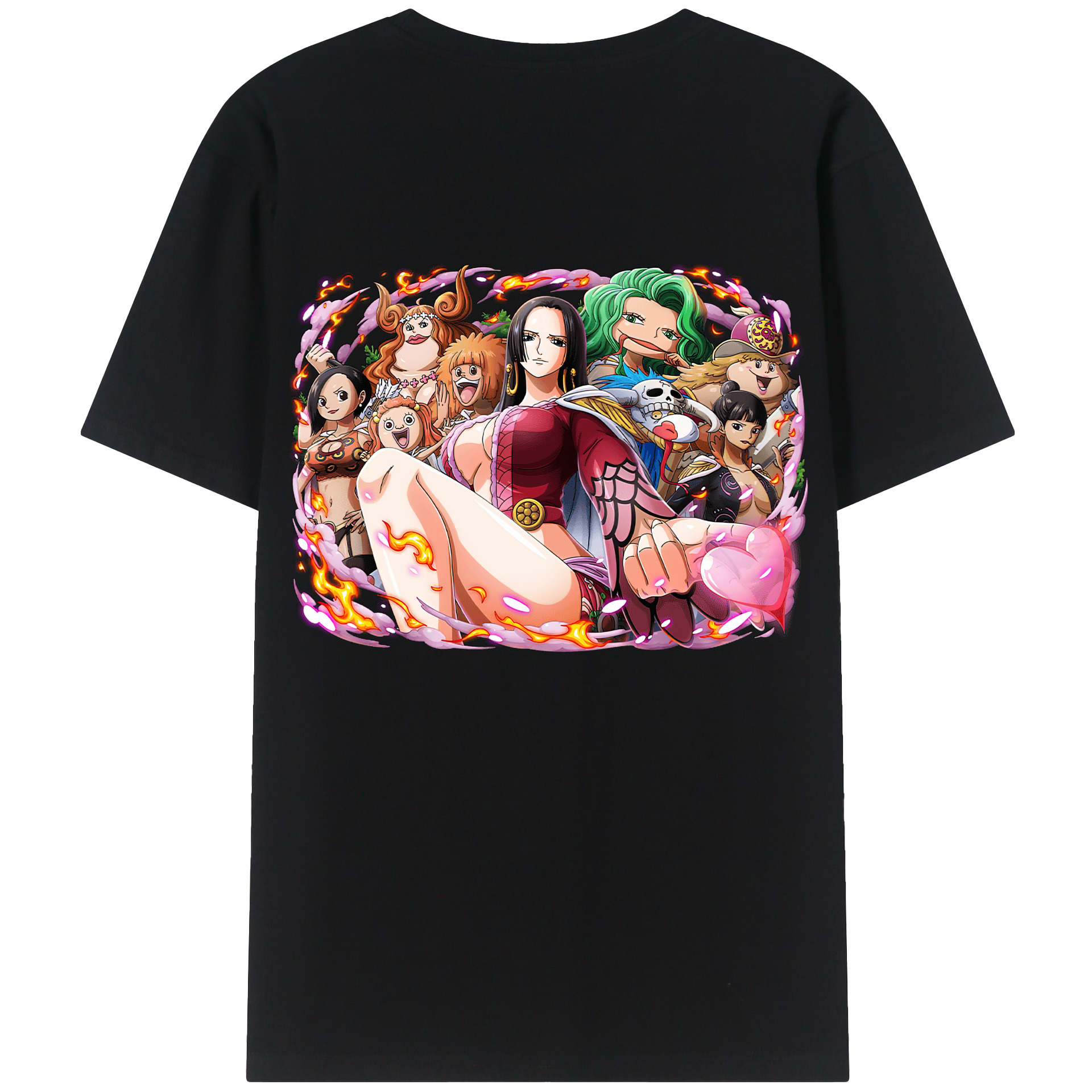 ワンピース ボア・ハンコック ONE PIECE Boa·Hancock 綿100％半袖Tシャツ（背面プリント）