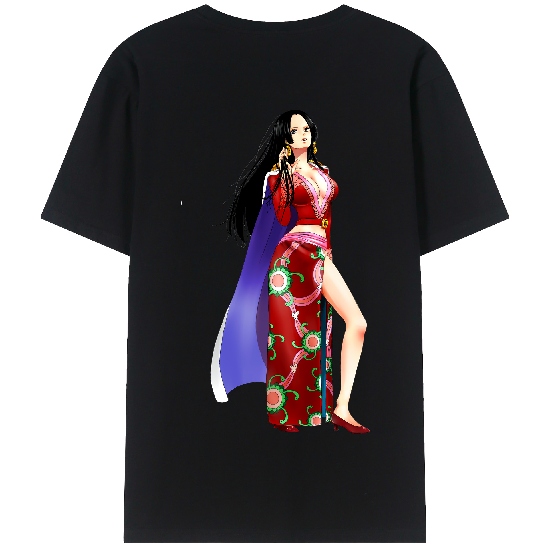 ワンピース ボア・ハンコック ONE PIECE Boa·Hancock 綿100％半袖Tシャツ（背面プリント）