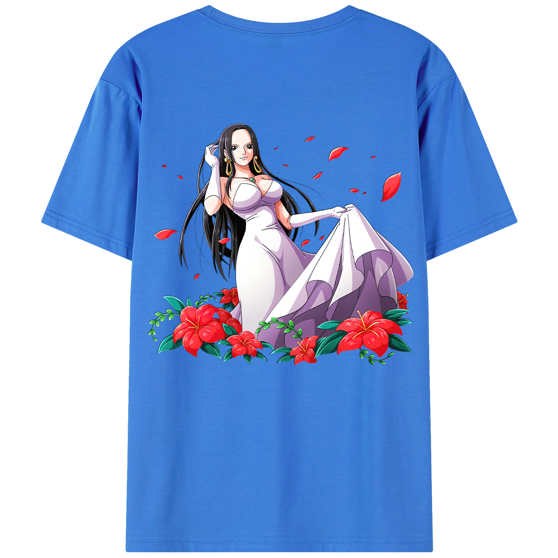 ワンピース ボア・ハンコック ONE PIECE Boa·Hancock 綿100％半袖Tシャツ（背面プリント）