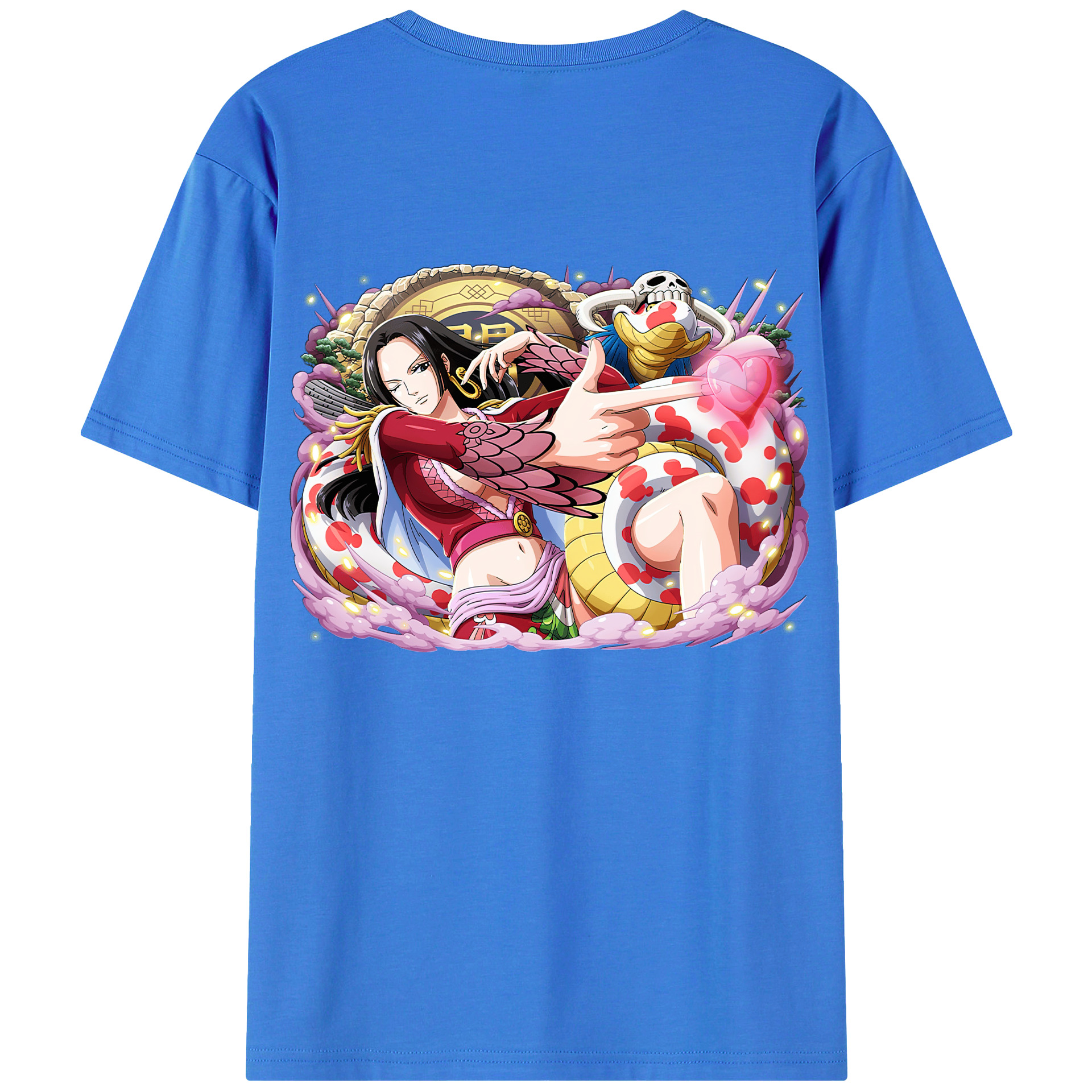 ワンピース ボア・ハンコック ONE PIECE Boa·Hancock 綿100％半袖Tシャツ（背面プリント）