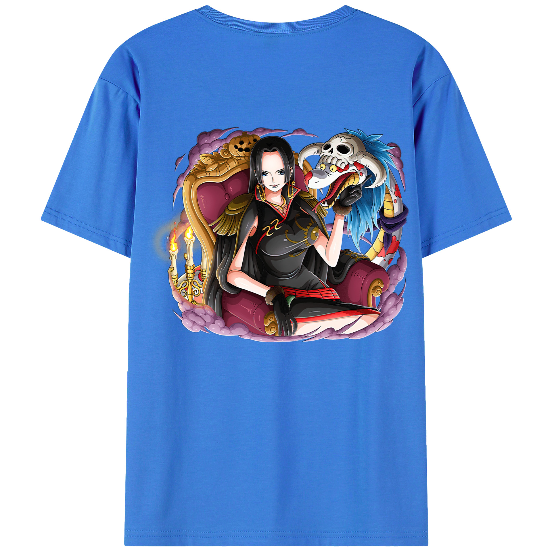 ワンピース ボア・ハンコック ONE PIECE Boa·Hancock 綿100％半袖Tシャツ（背面プリント）