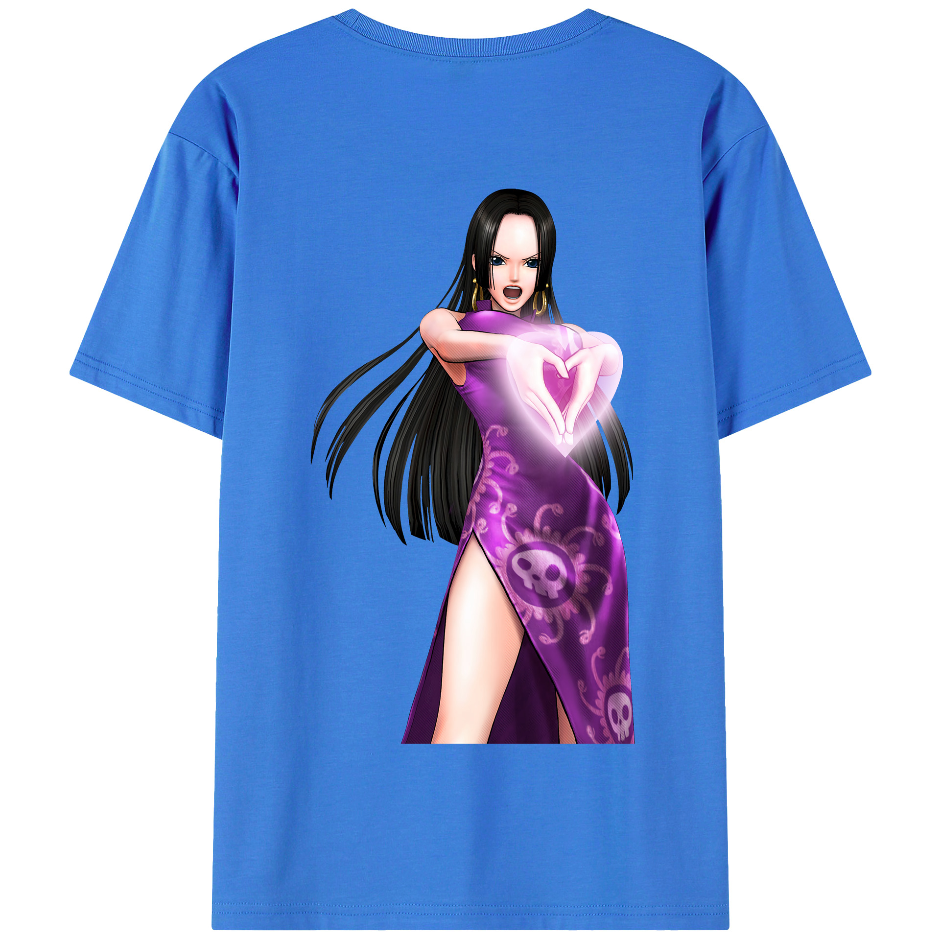 ワンピース ボア・ハンコック ONE PIECE Boa·Hancock 綿100％半袖Tシャツ（背面プリント）