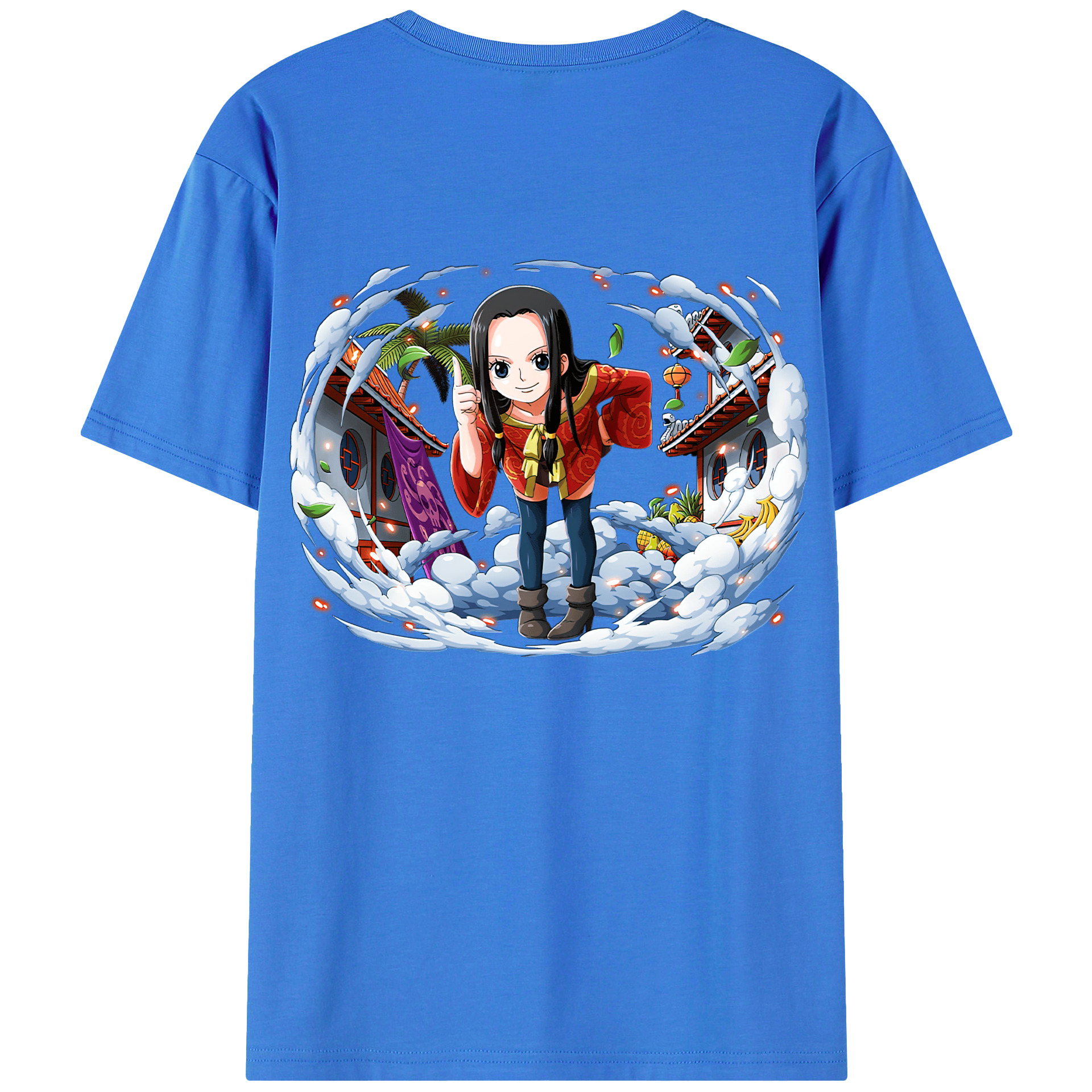 ワンピース ボア・ハンコック ONE PIECE Boa·Hancock 綿100％半袖Tシャツ（背面プリント）