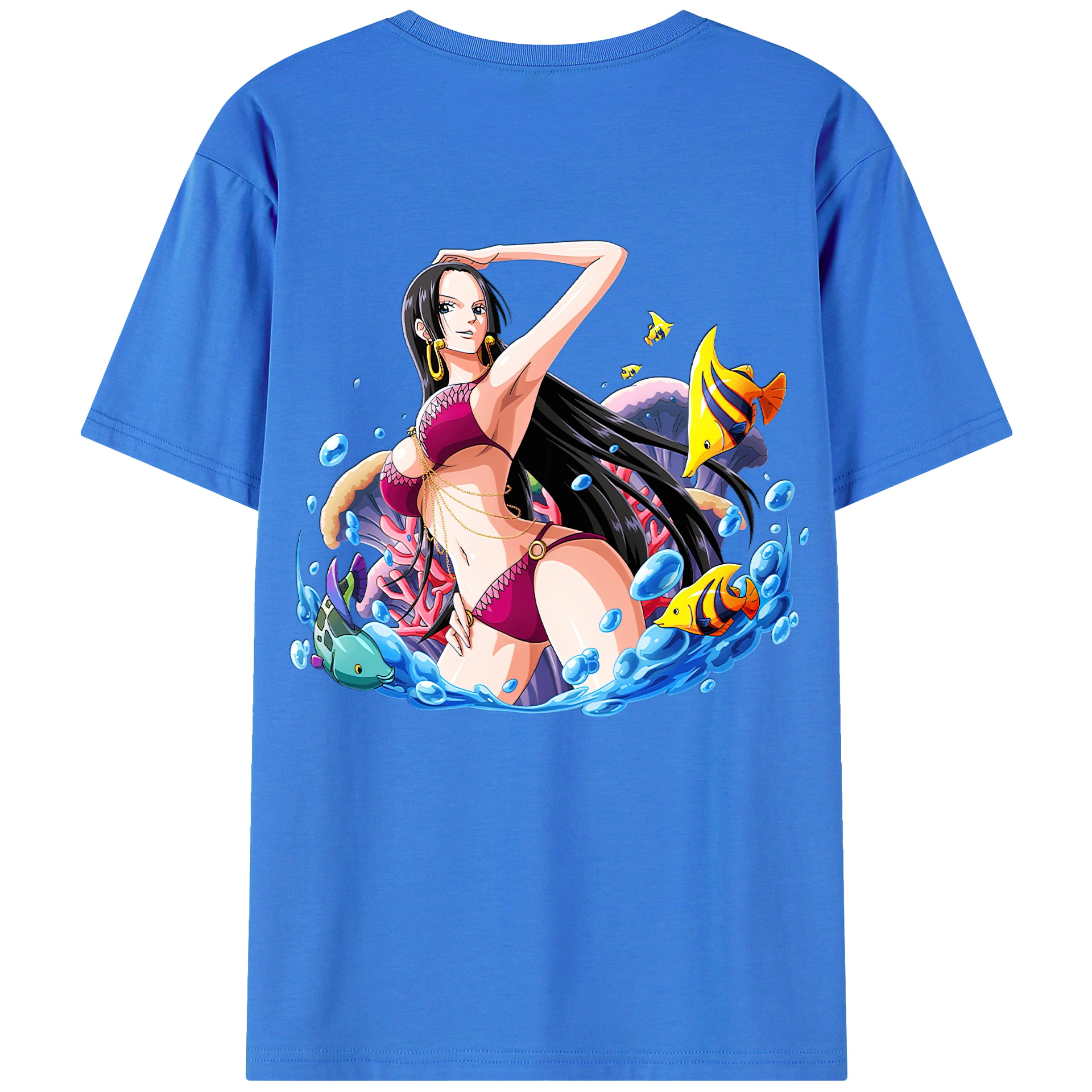 ワンピース ボア・ハンコック ONE PIECE Boa·Hancock 綿100％半袖Tシャツ（背面プリント）