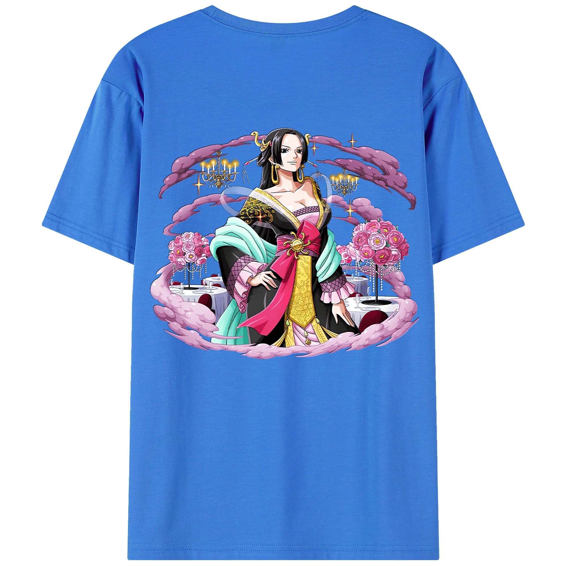 ワンピース ボア・ハンコック ONE PIECE Boa·Hancock 綿100％半袖Tシャツ（背面プリント）