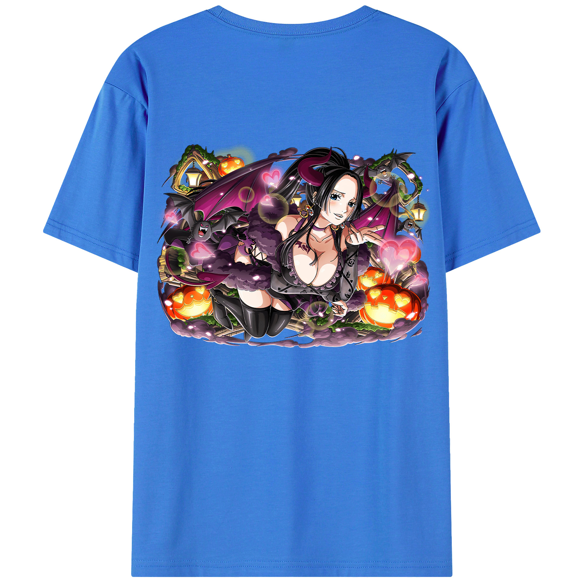 ワンピース ボア・ハンコック ONE PIECE Boa·Hancock 綿100％半袖Tシャツ（背面プリント）