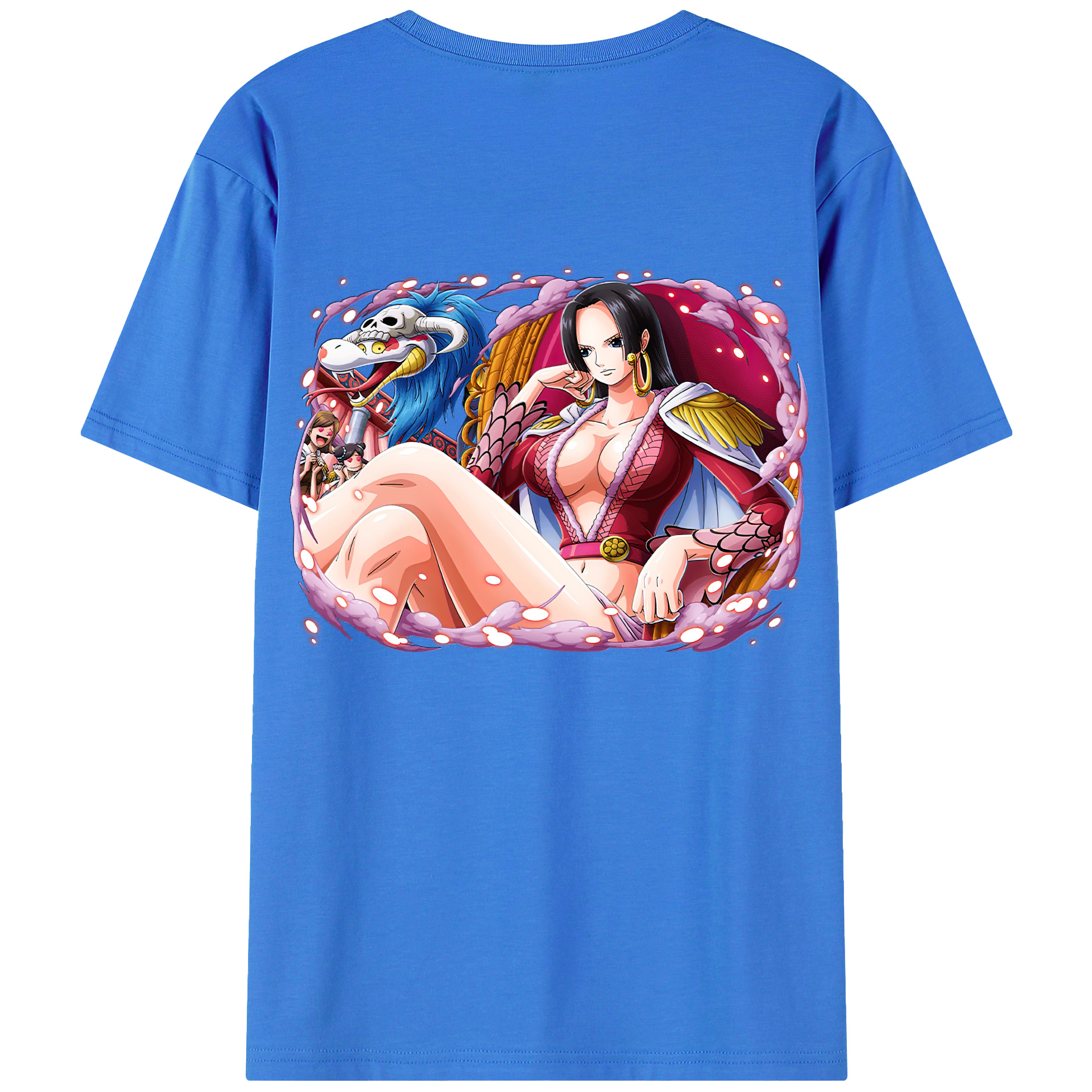 ワンピース ボア・ハンコック ONE PIECE Boa·Hancock 綿100％半袖Tシャツ（背面プリント）