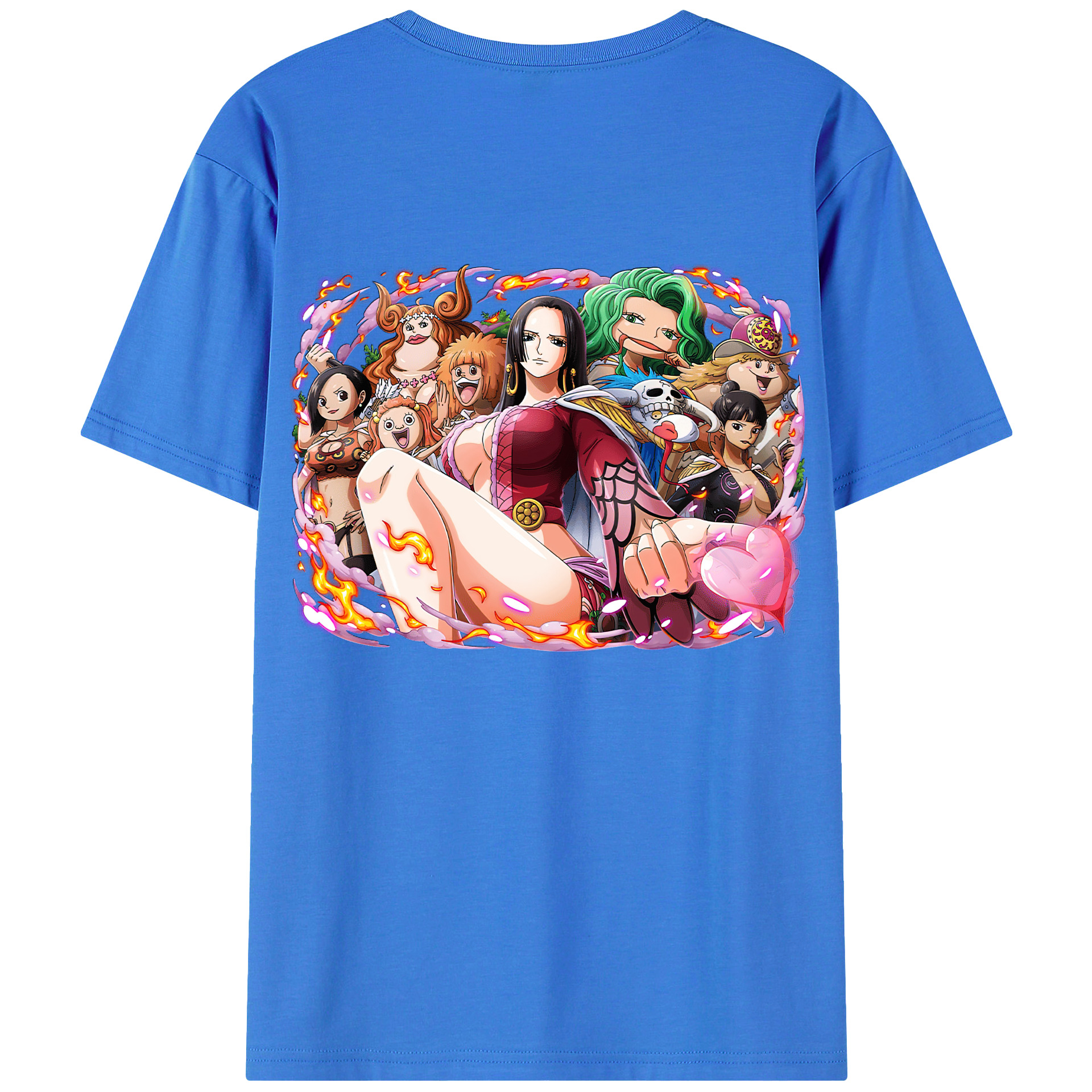 ワンピース ボア・ハンコック ONE PIECE Boa·Hancock 綿100％半袖Tシャツ（背面プリント）