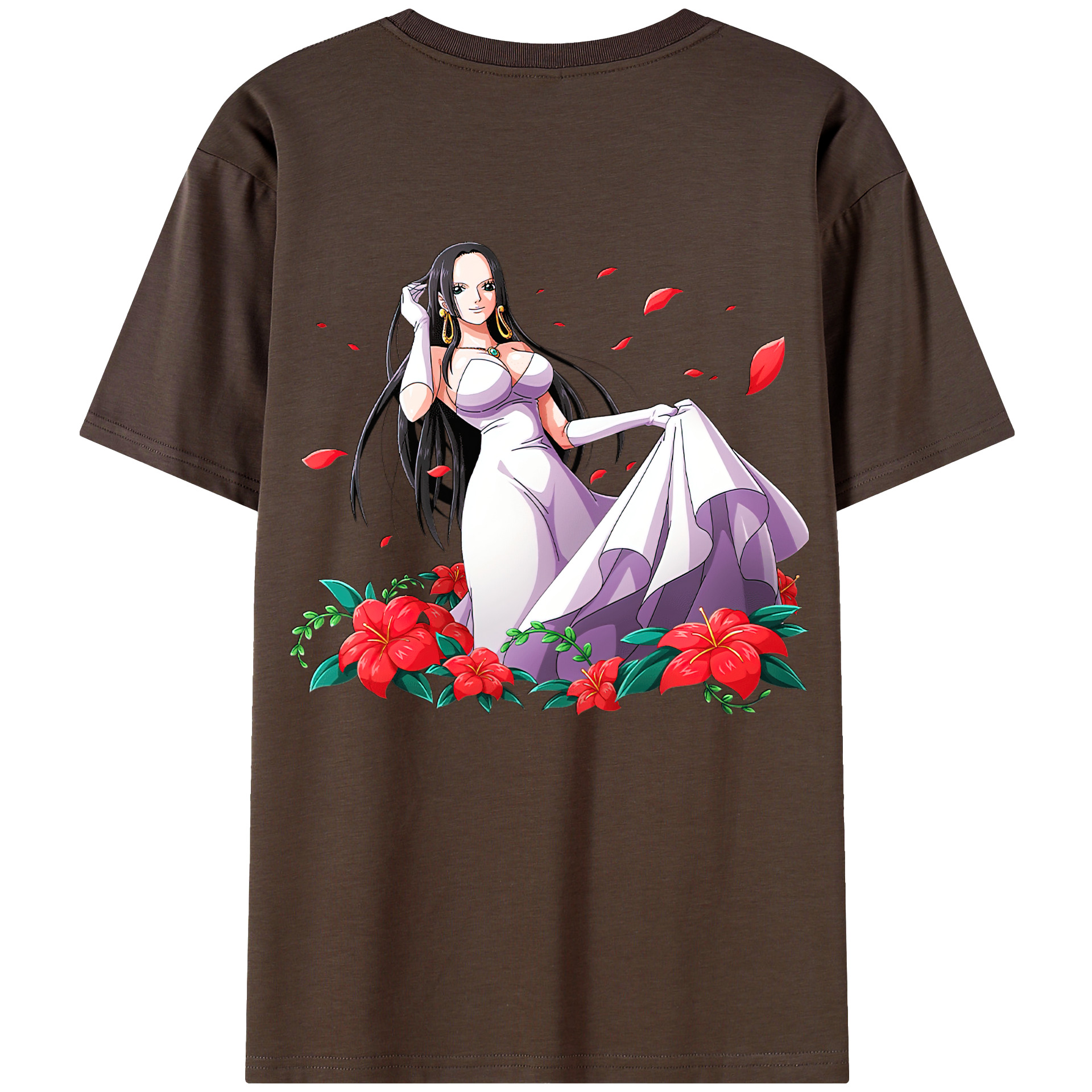 ワンピース ボア・ハンコック ONE PIECE Boa·Hancock 綿100％半袖Tシャツ（背面プリント）