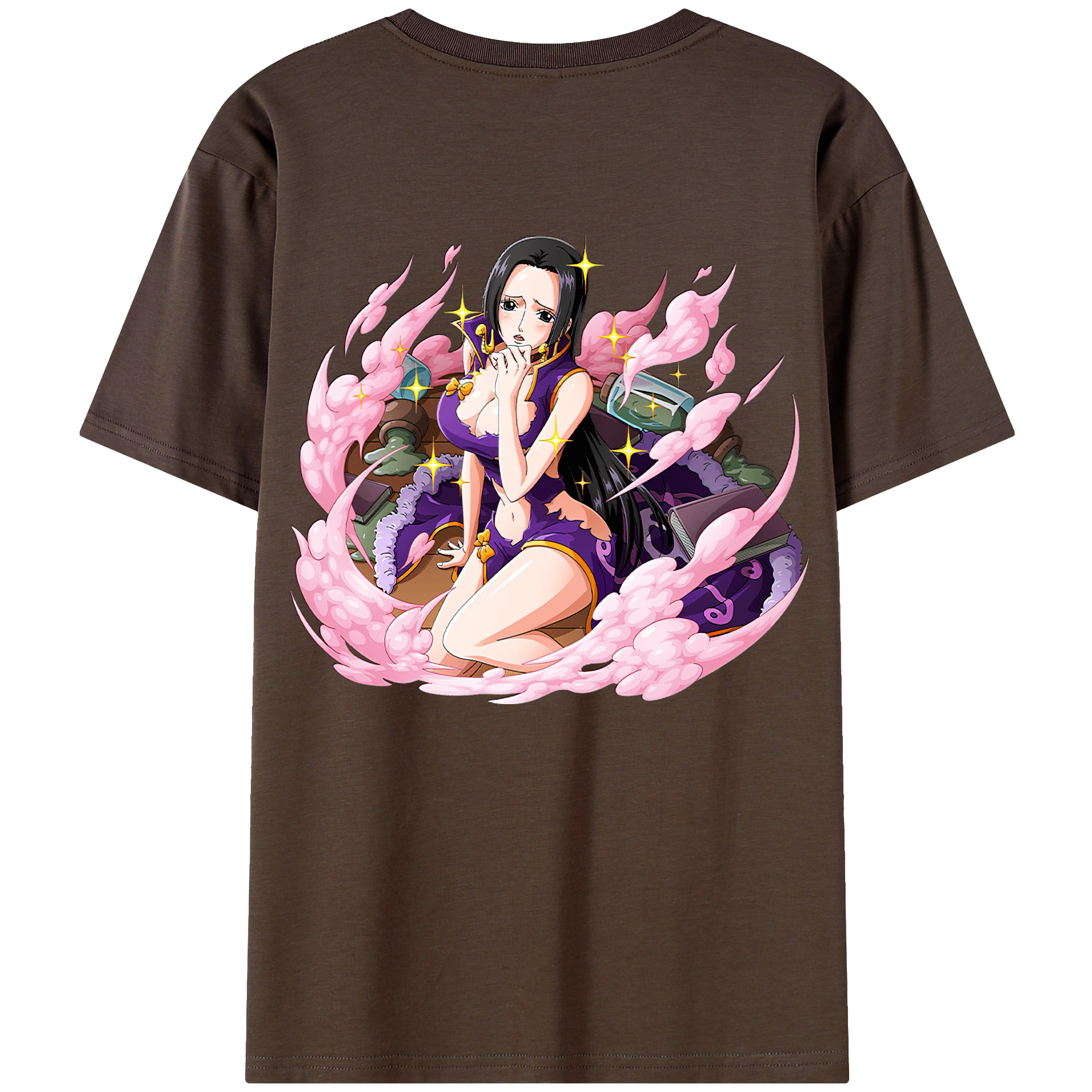 ワンピース ボア・ハンコック ONE PIECE Boa·Hancock 綿100％半袖Tシャツ（背面プリント）
