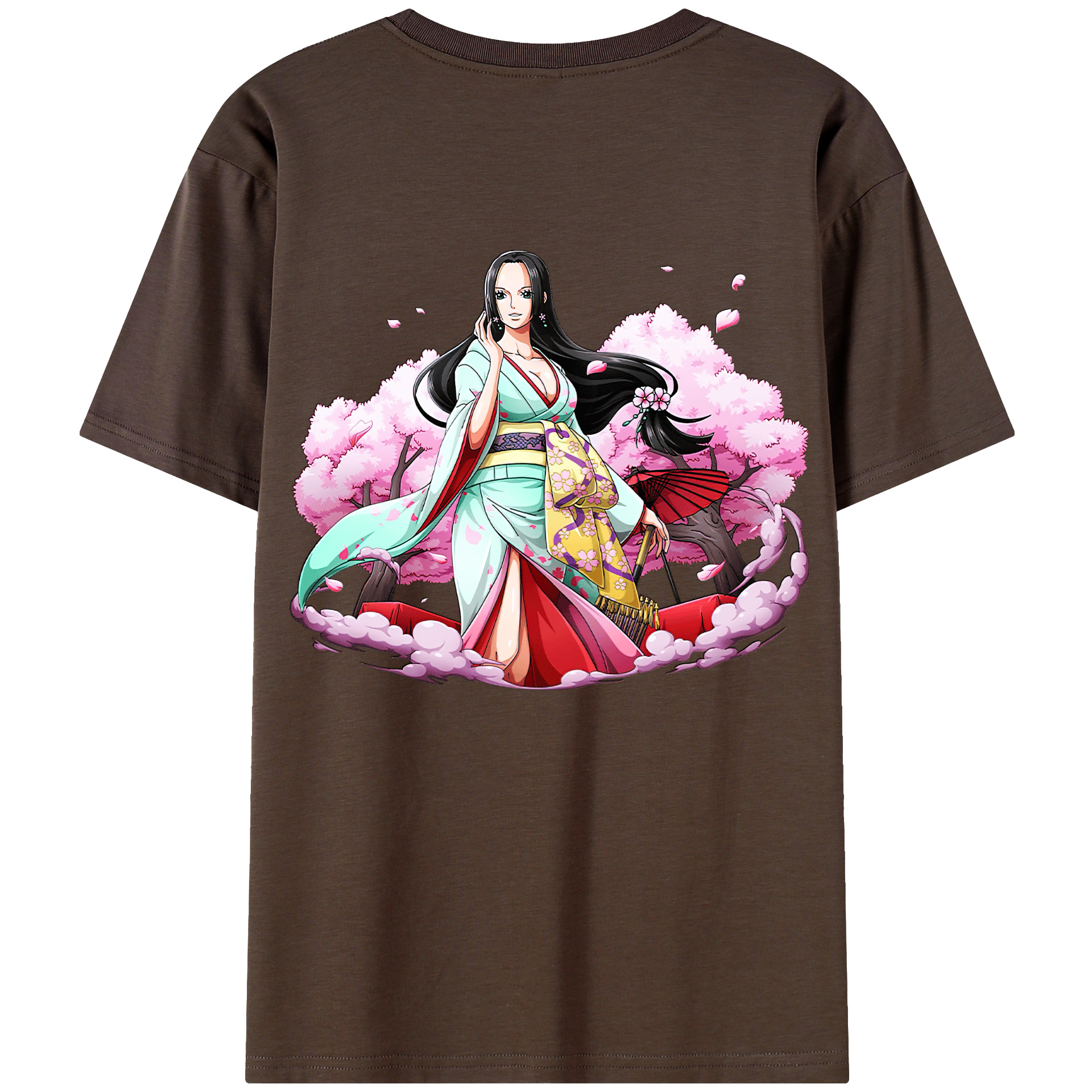 ワンピース ボア・ハンコック ONE PIECE Boa·Hancock 綿100％半袖Tシャツ（背面プリント）