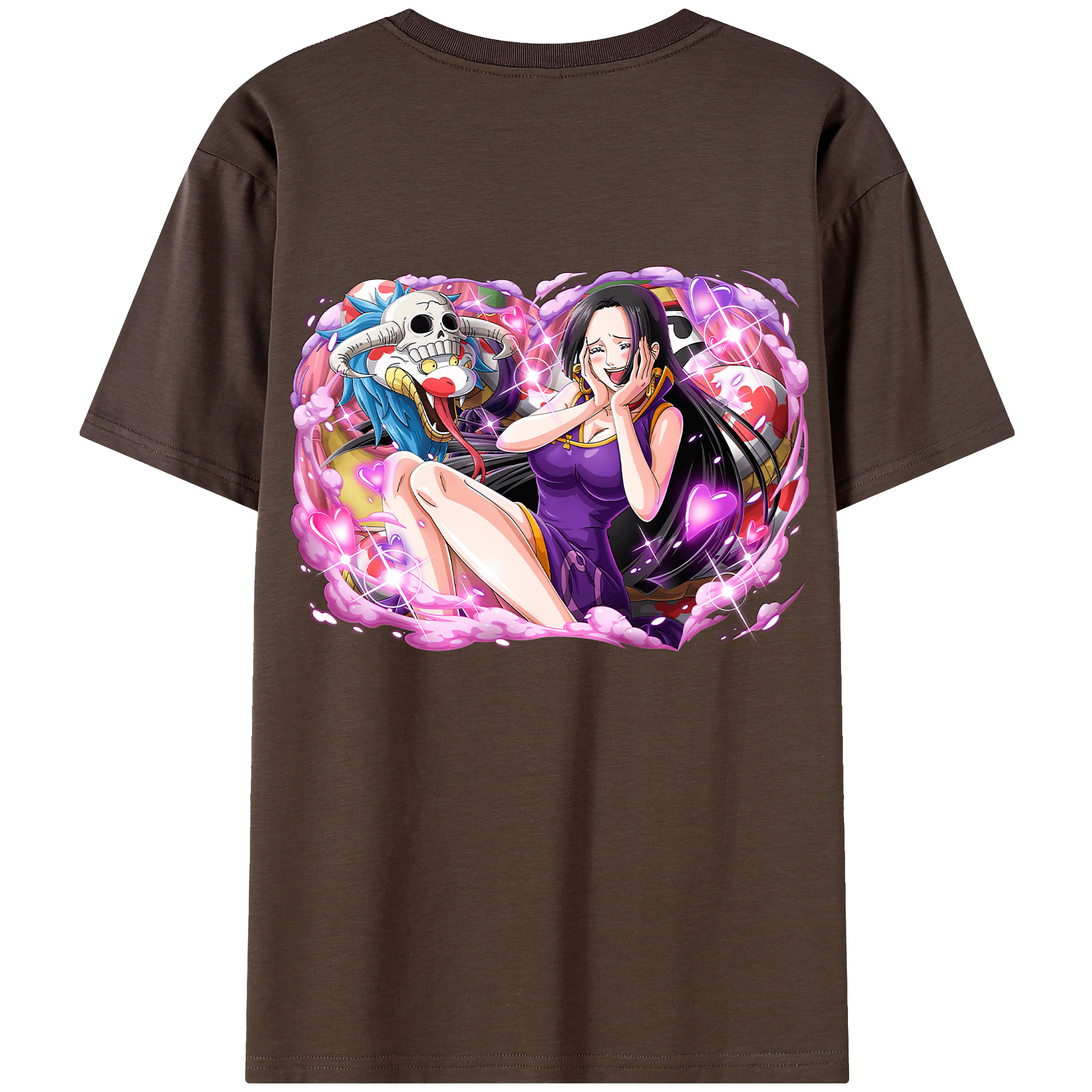 ワンピース ボア・ハンコック ONE PIECE Boa·Hancock 綿100％半袖Tシャツ（背面プリント）