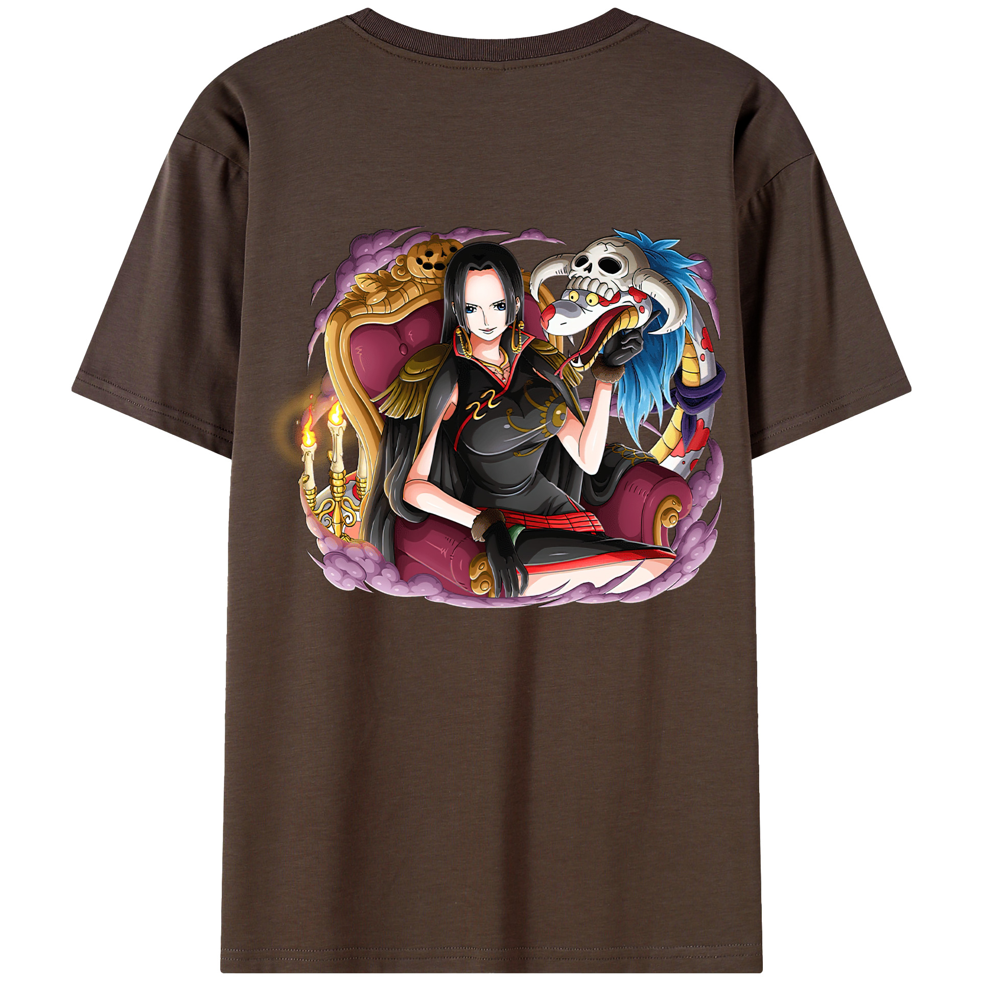 ワンピース ボア・ハンコック ONE PIECE Boa·Hancock 綿100％半袖Tシャツ（背面プリント）