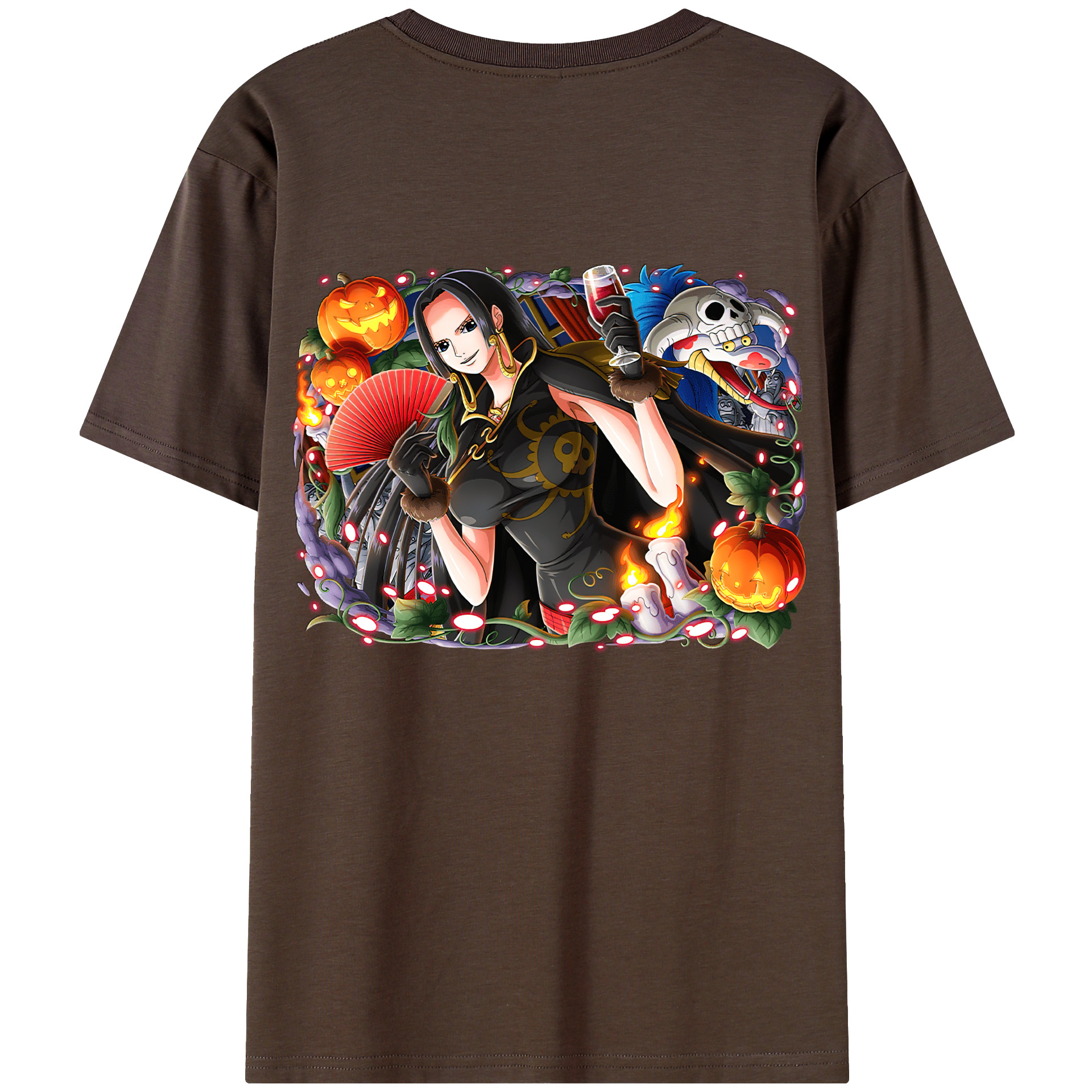 ワンピース ボア・ハンコック ONE PIECE Boa·Hancock 綿100％半袖Tシャツ（背面プリント）