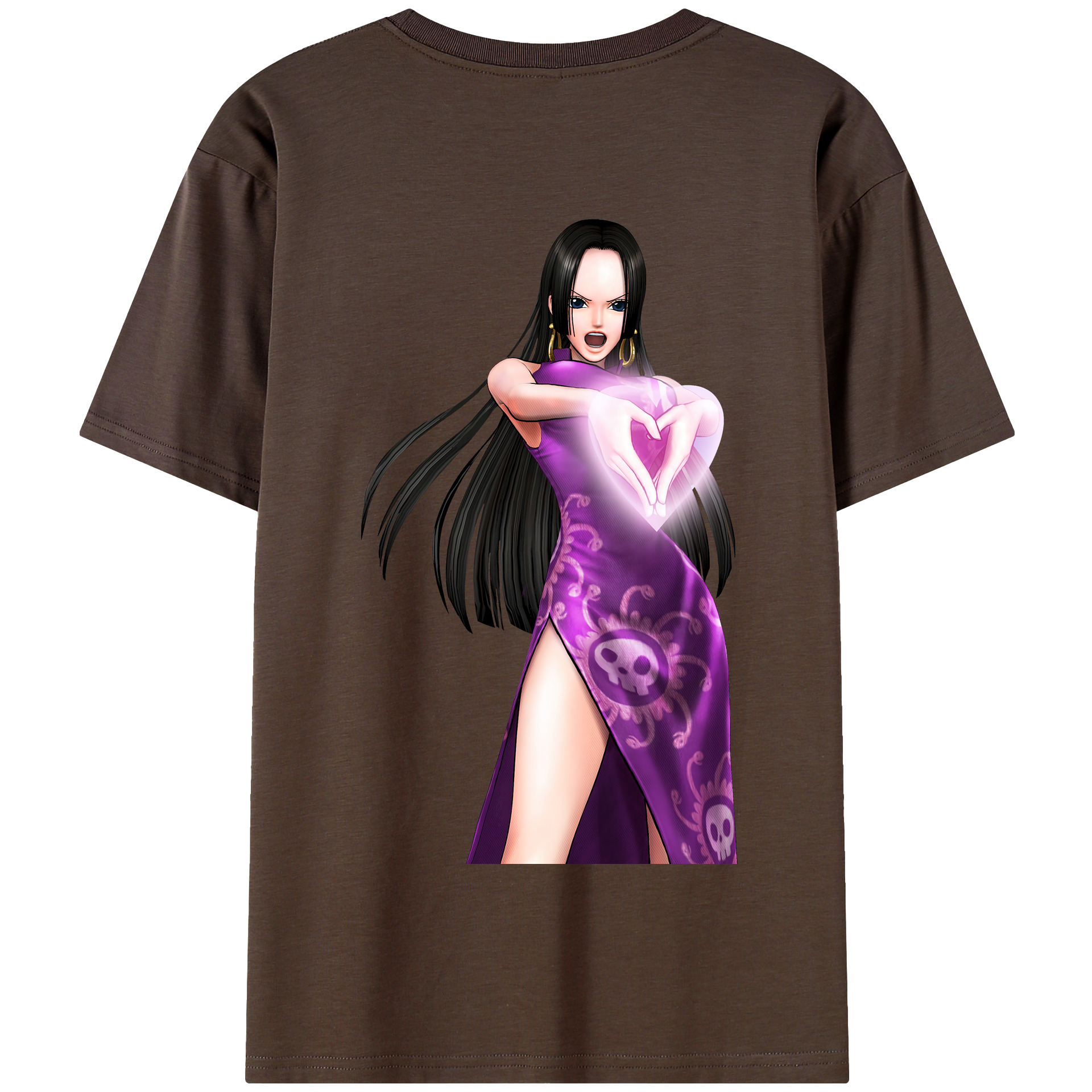 ワンピース ボア・ハンコック ONE PIECE Boa·Hancock 綿100％半袖Tシャツ（背面プリント）