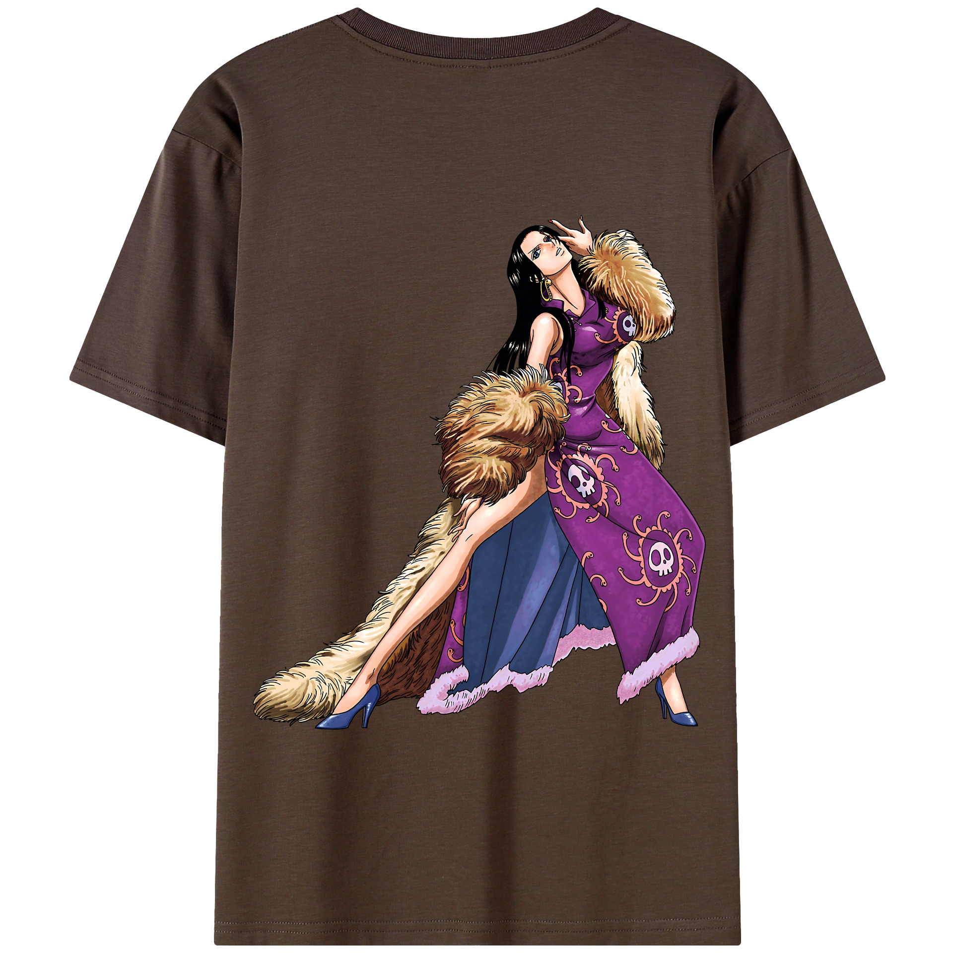 ワンピース ボア・ハンコック ONE PIECE Boa·Hancock 綿100％半袖Tシャツ（背面プリント）