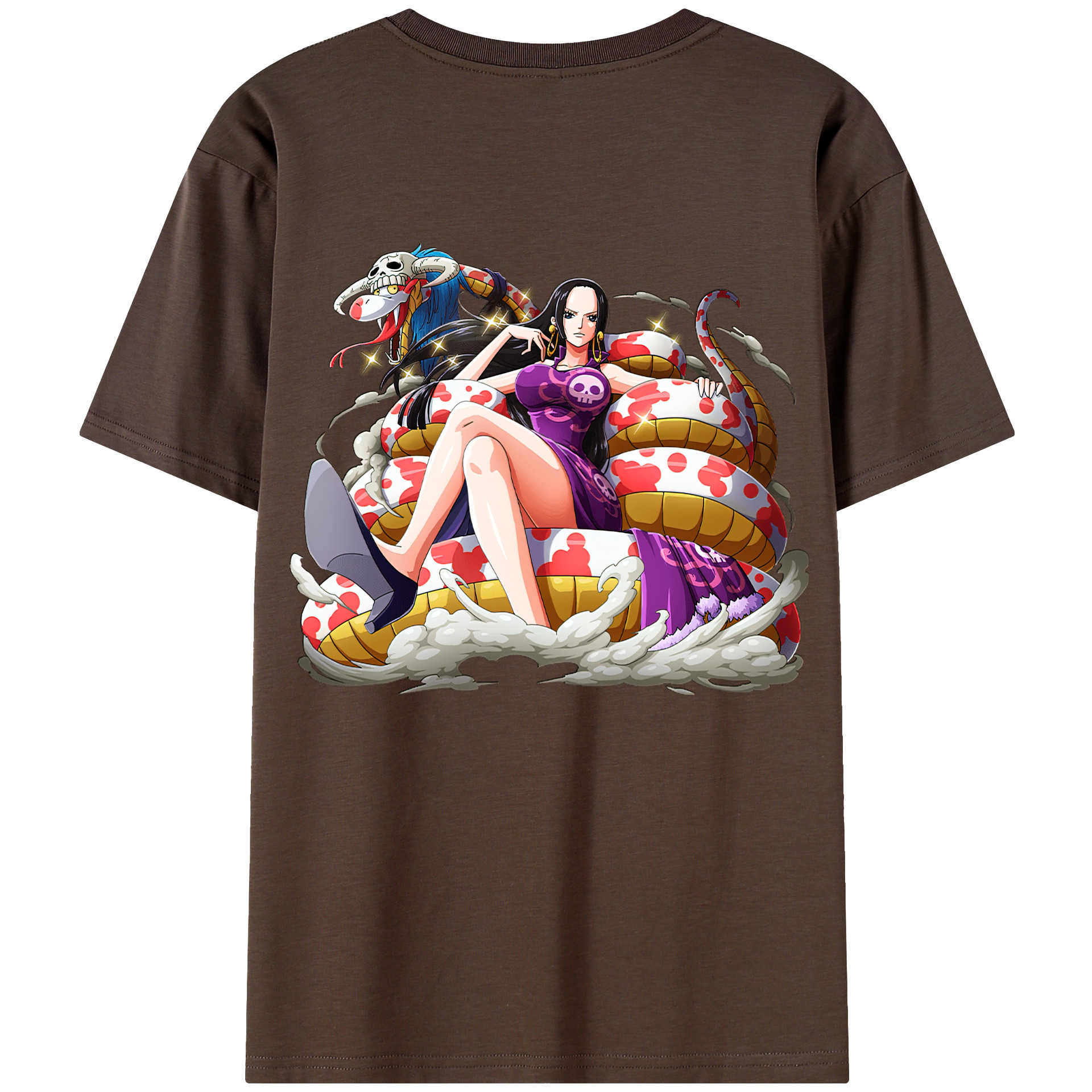 ワンピース ボア・ハンコック ONE PIECE Boa·Hancock 綿100％半袖Tシャツ（背面プリント）