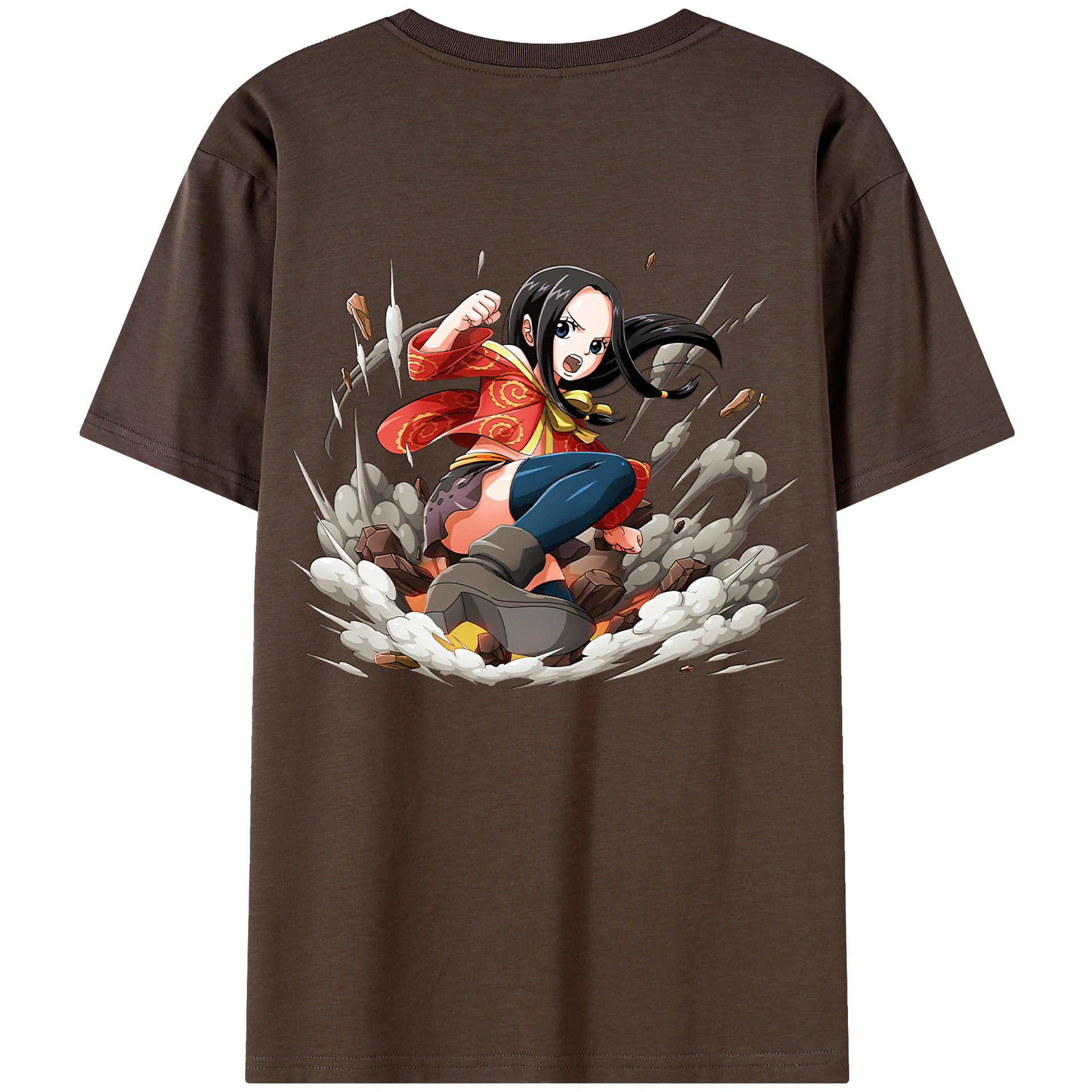 ワンピース ボア・ハンコック ONE PIECE Boa·Hancock 綿100％半袖Tシャツ（背面プリント）