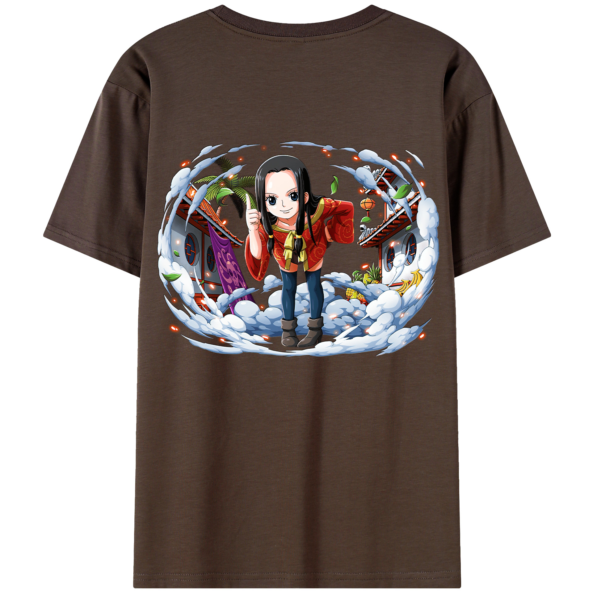 ワンピース ボア・ハンコック ONE PIECE Boa·Hancock 綿100％半袖Tシャツ（背面プリント）