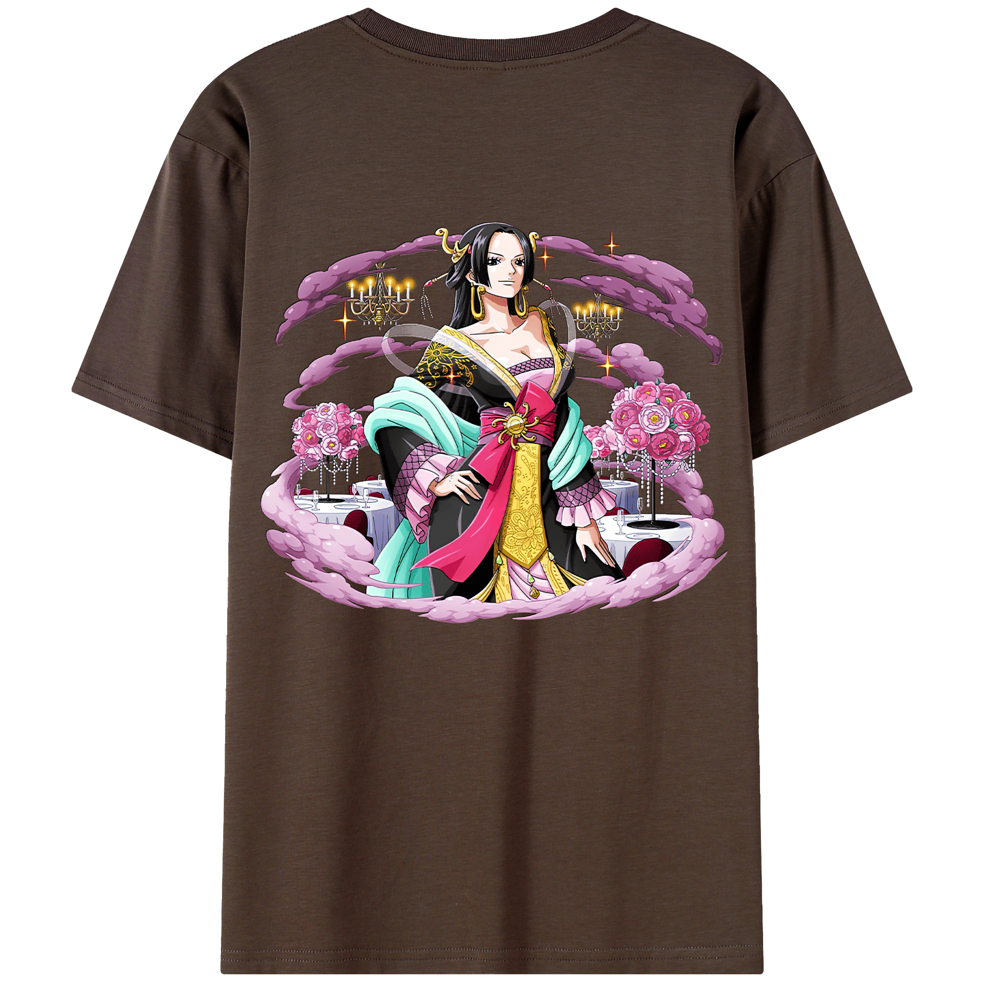 ワンピース ボア・ハンコック ONE PIECE Boa·Hancock 綿100％半袖Tシャツ（背面プリント）