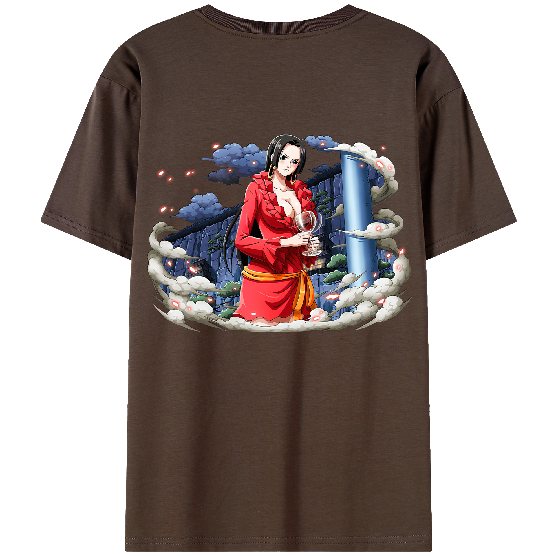 ワンピース ボア・ハンコック ONE PIECE Boa·Hancock 綿100％半袖Tシャツ（背面プリント）