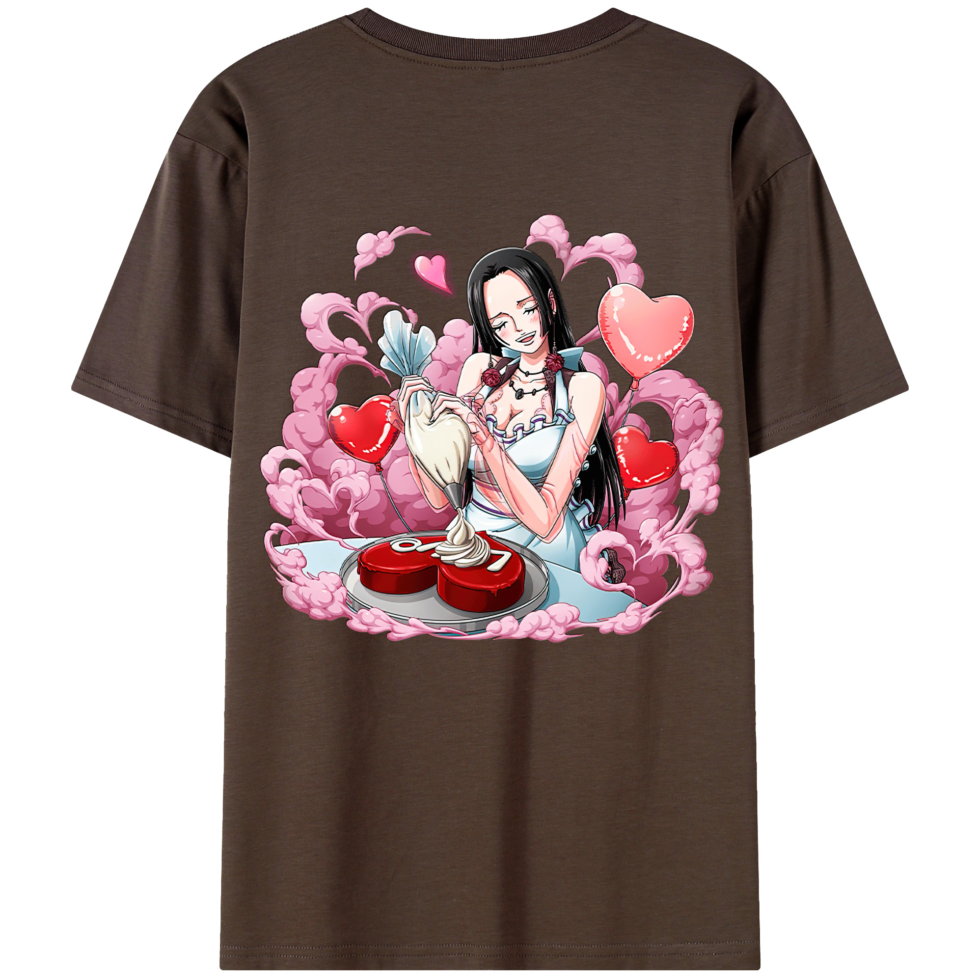 ワンピース ボア・ハンコック ONE PIECE Boa·Hancock 綿100％半袖Tシャツ（背面プリント）