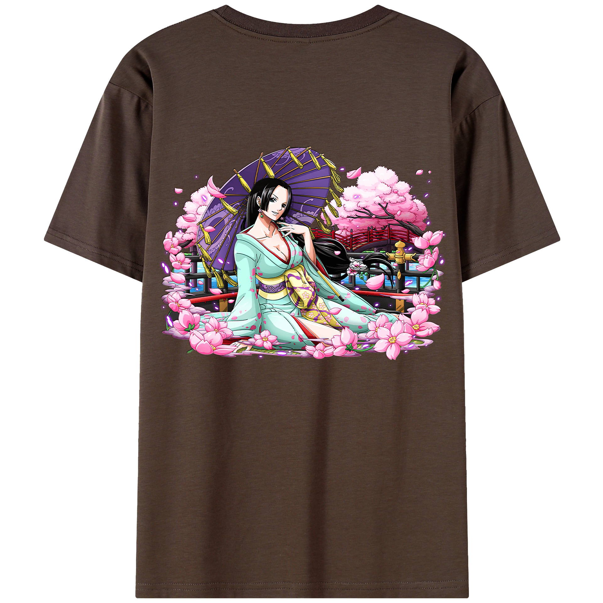ワンピース ボア・ハンコック ONE PIECE Boa·Hancock 綿100％半袖Tシャツ（背面プリント）