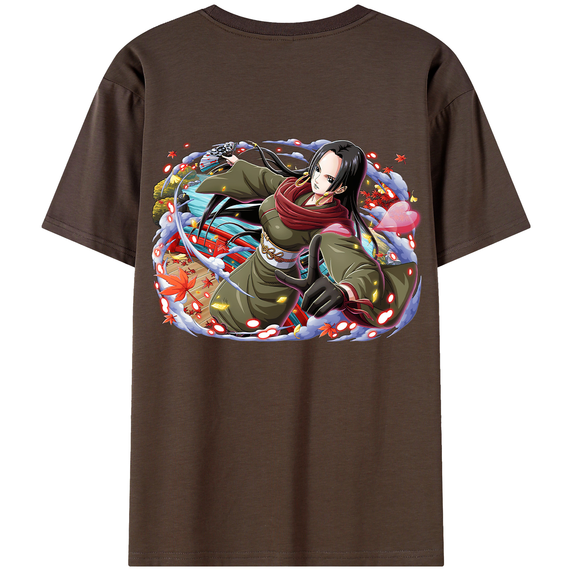 ワンピース ボア・ハンコック ONE PIECE Boa·Hancock 綿100％半袖Tシャツ（背面プリント）