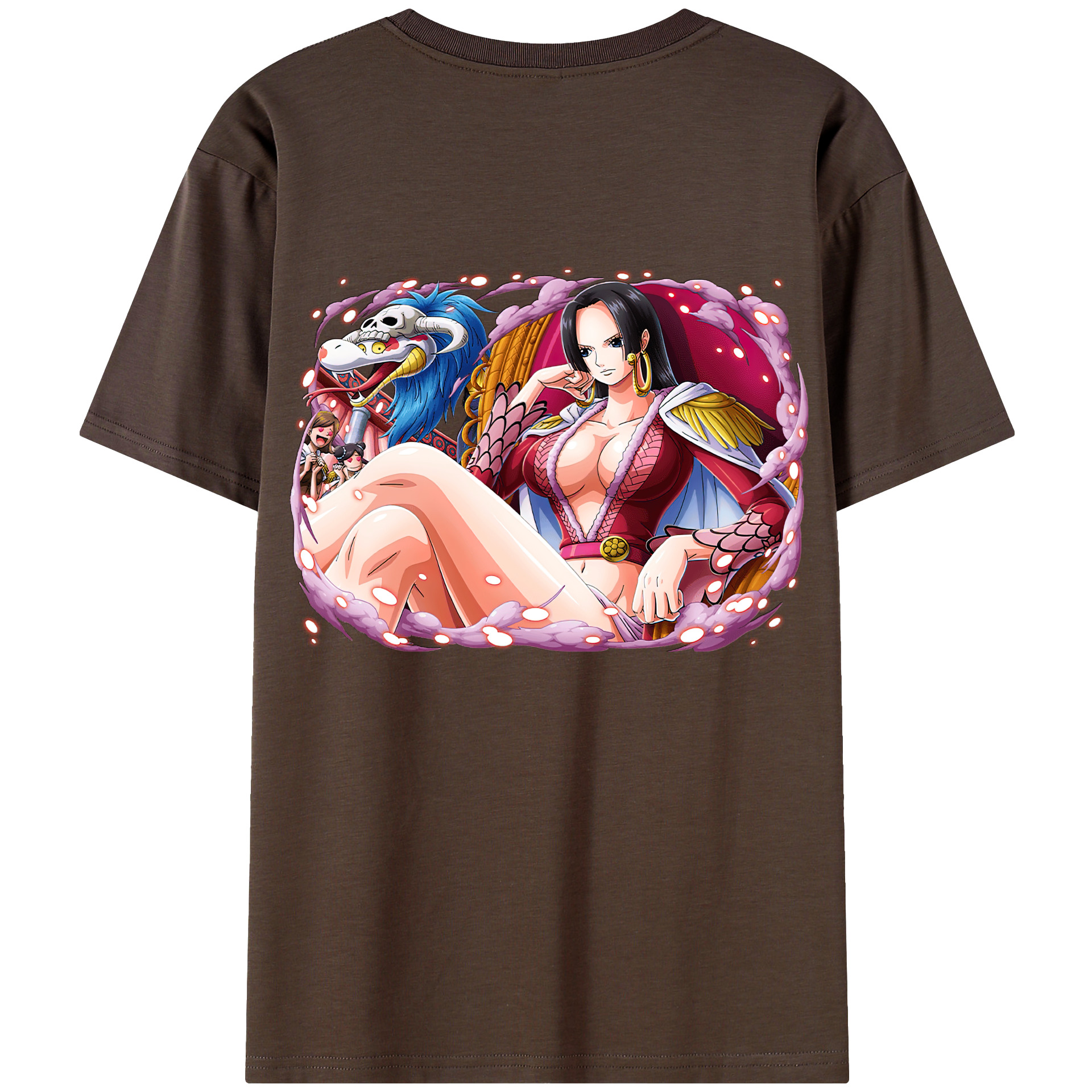 ワンピース ボア・ハンコック ONE PIECE Boa·Hancock 綿100％半袖Tシャツ（背面プリント）