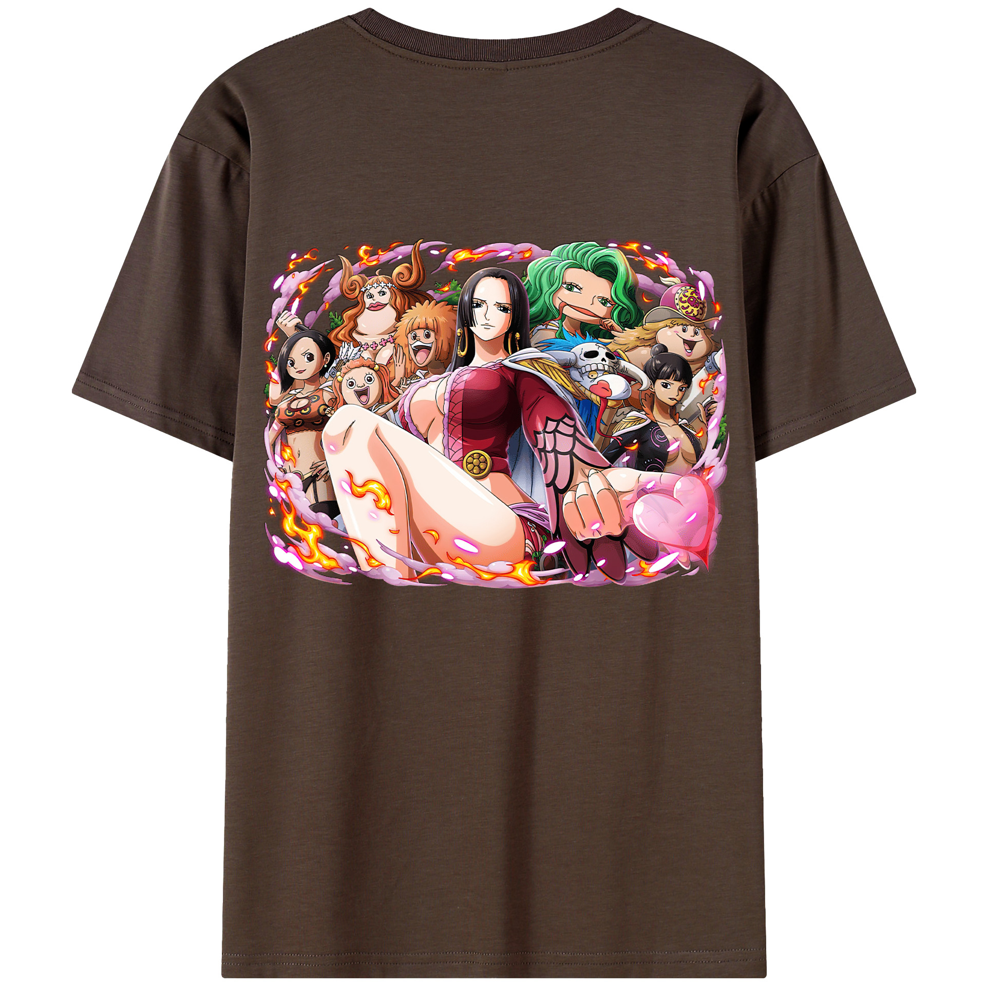 ワンピース ボア・ハンコック ONE PIECE Boa·Hancock 綿100％半袖Tシャツ（背面プリント）