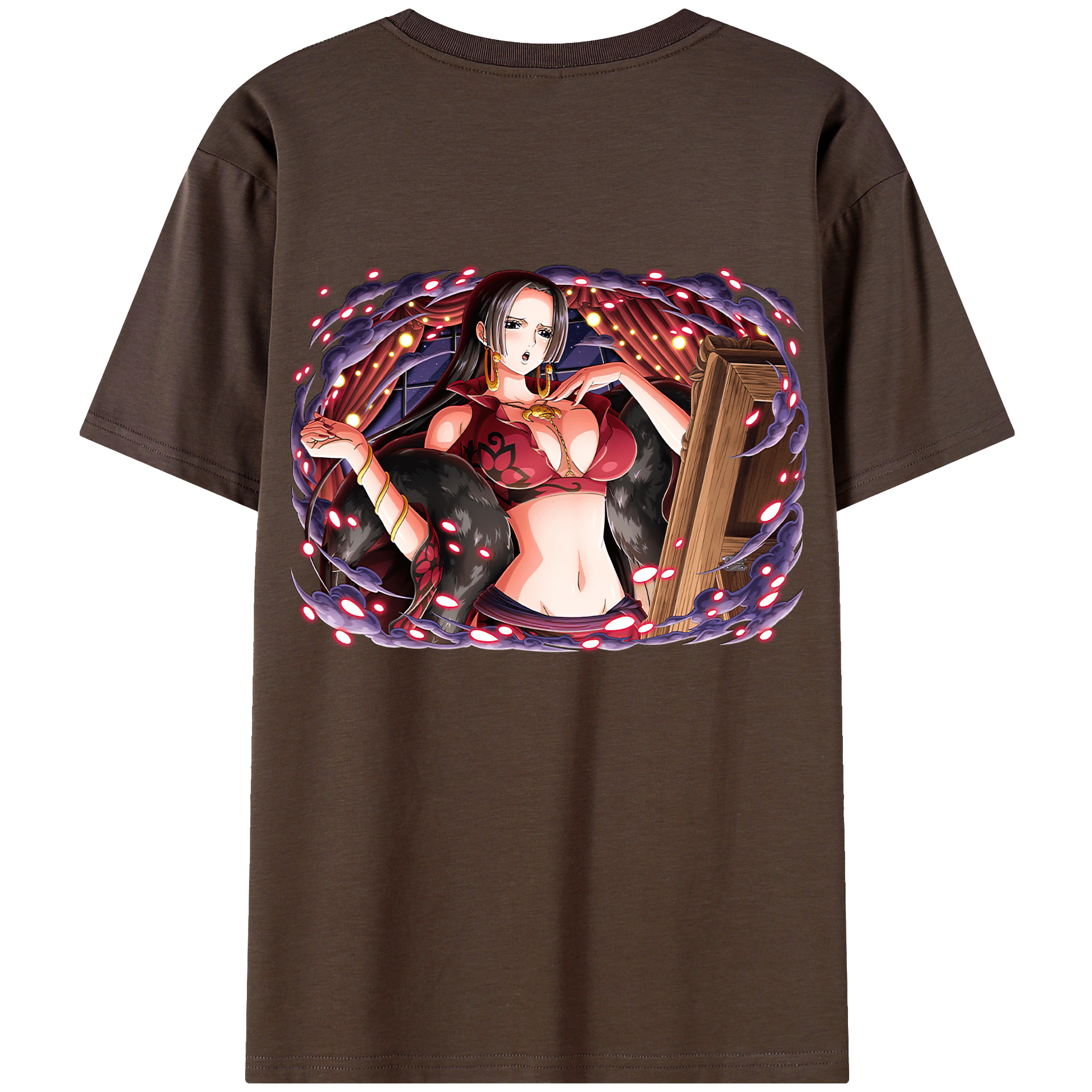 ワンピース ボア・ハンコック ONE PIECE Boa·Hancock 綿100％半袖Tシャツ（背面プリント）